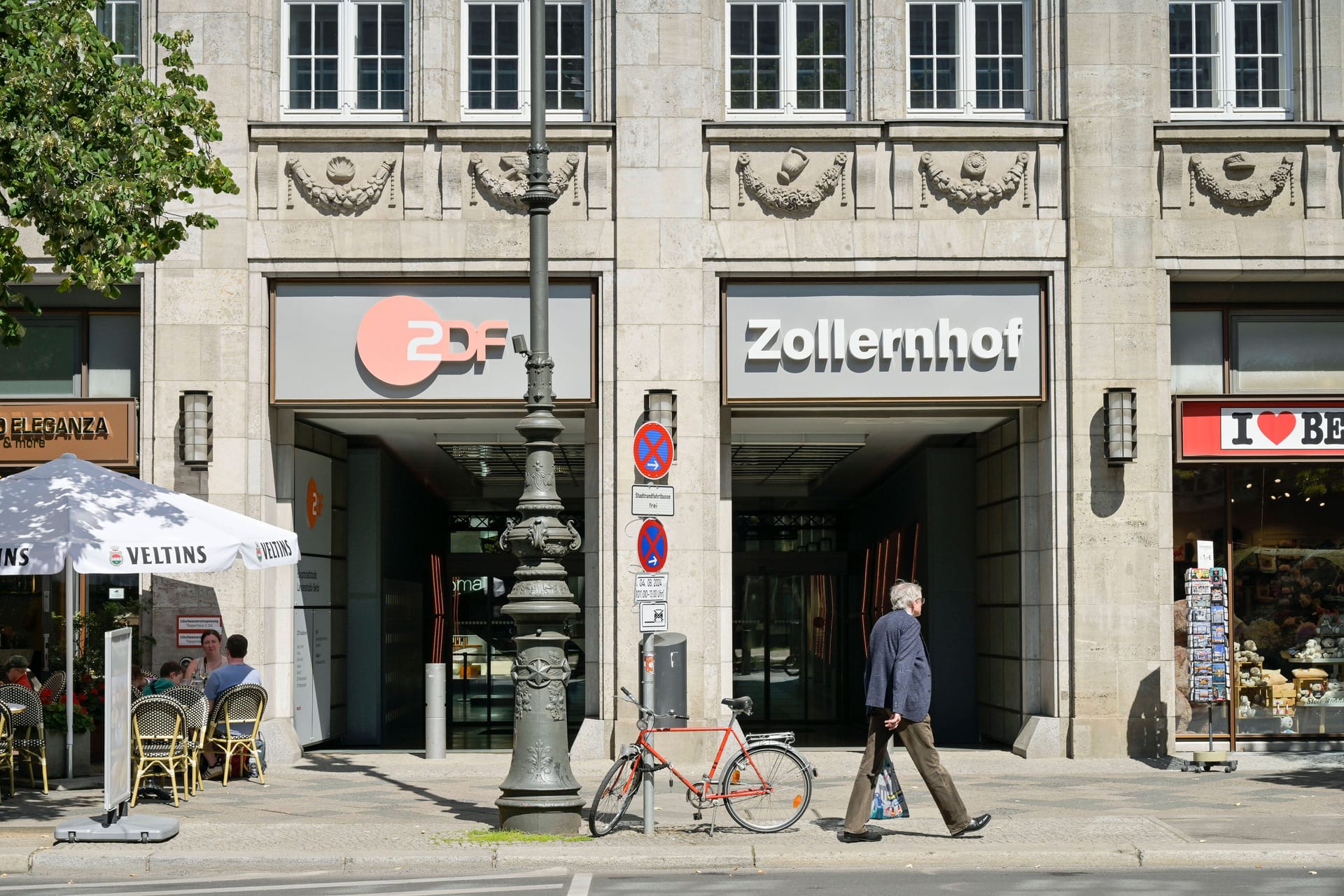 Das ZDF-Hauptstadtstudio von außen (Archivbild): Hier kam es am Mittwoch zu einem Vorfall.