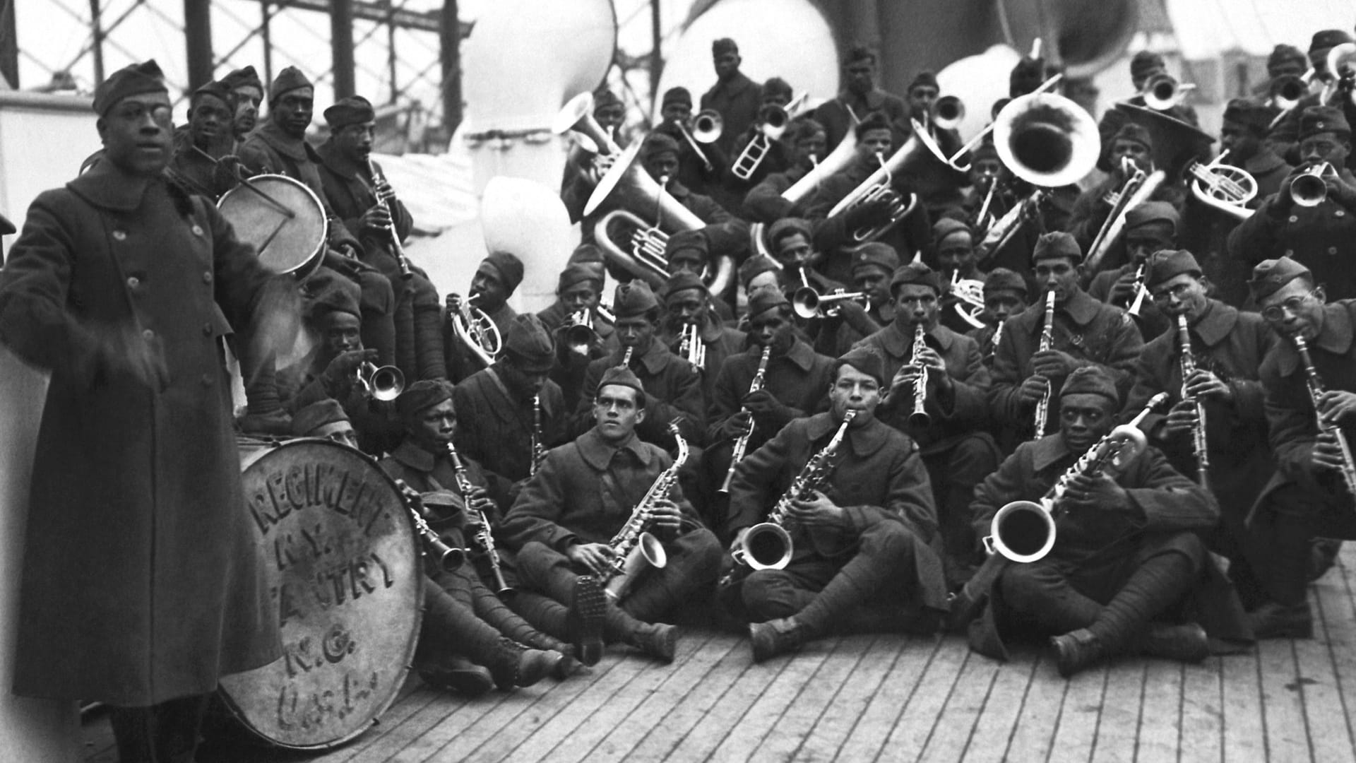 Band des 369. Infanterieregiments: Die Musiker tourten durch Frankreich.