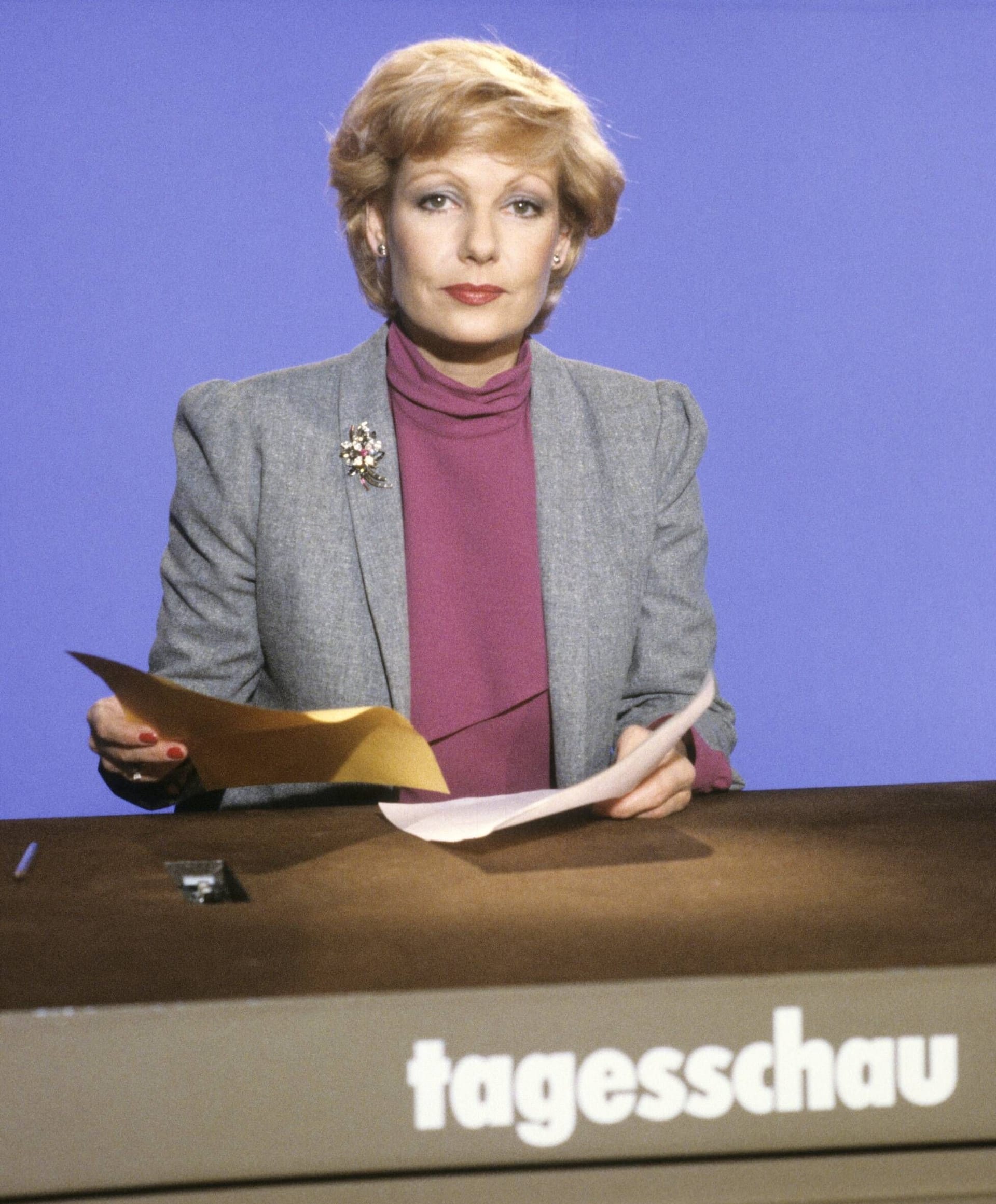 Am 16. Juni 1976 verlas Berghoff erstmals die Meldungen der "Tagesschau".