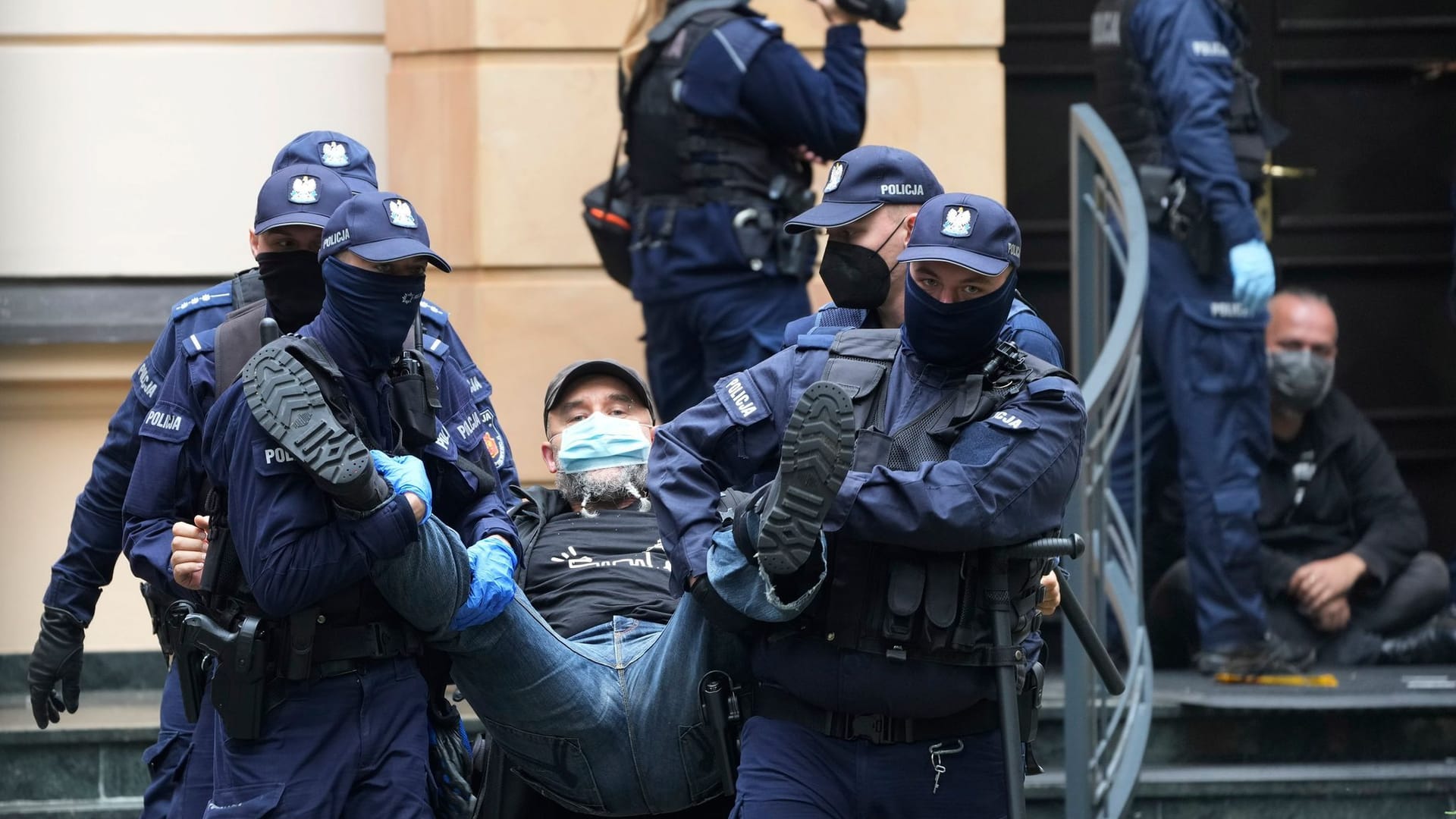 Proteste vor dem Verfassungsgericht in Polen