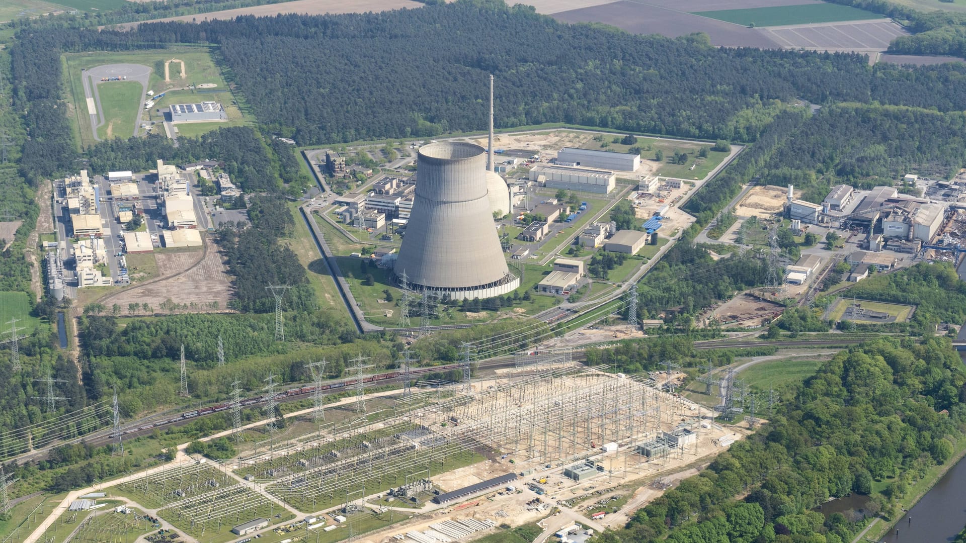 Das Kernkraftwerk Lingen wird derzeit zurückgebaut.