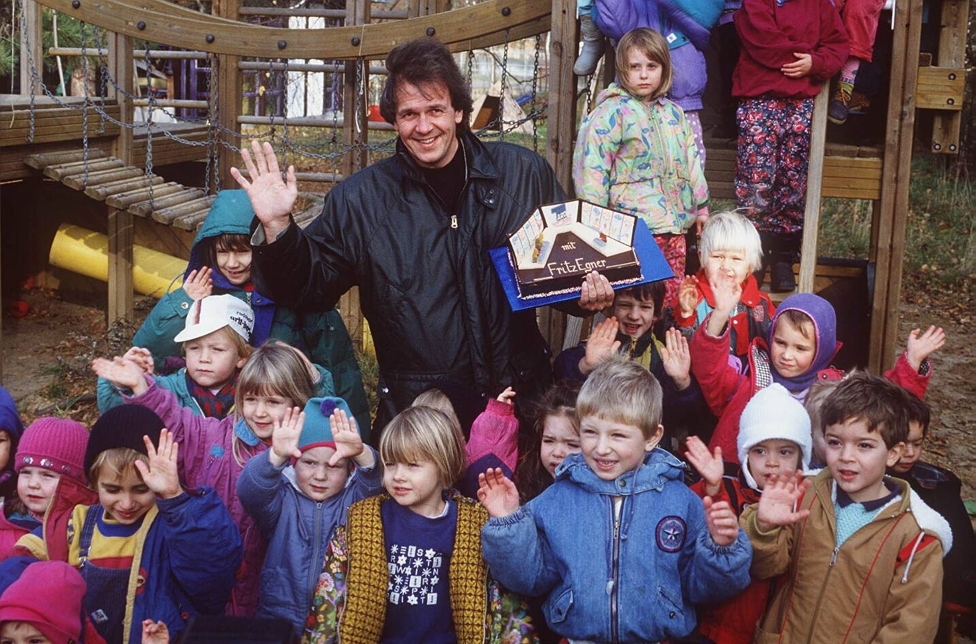 "Dingsda"-Moderator Fritz Egner im Einsatz für die ARD-Kindershow.