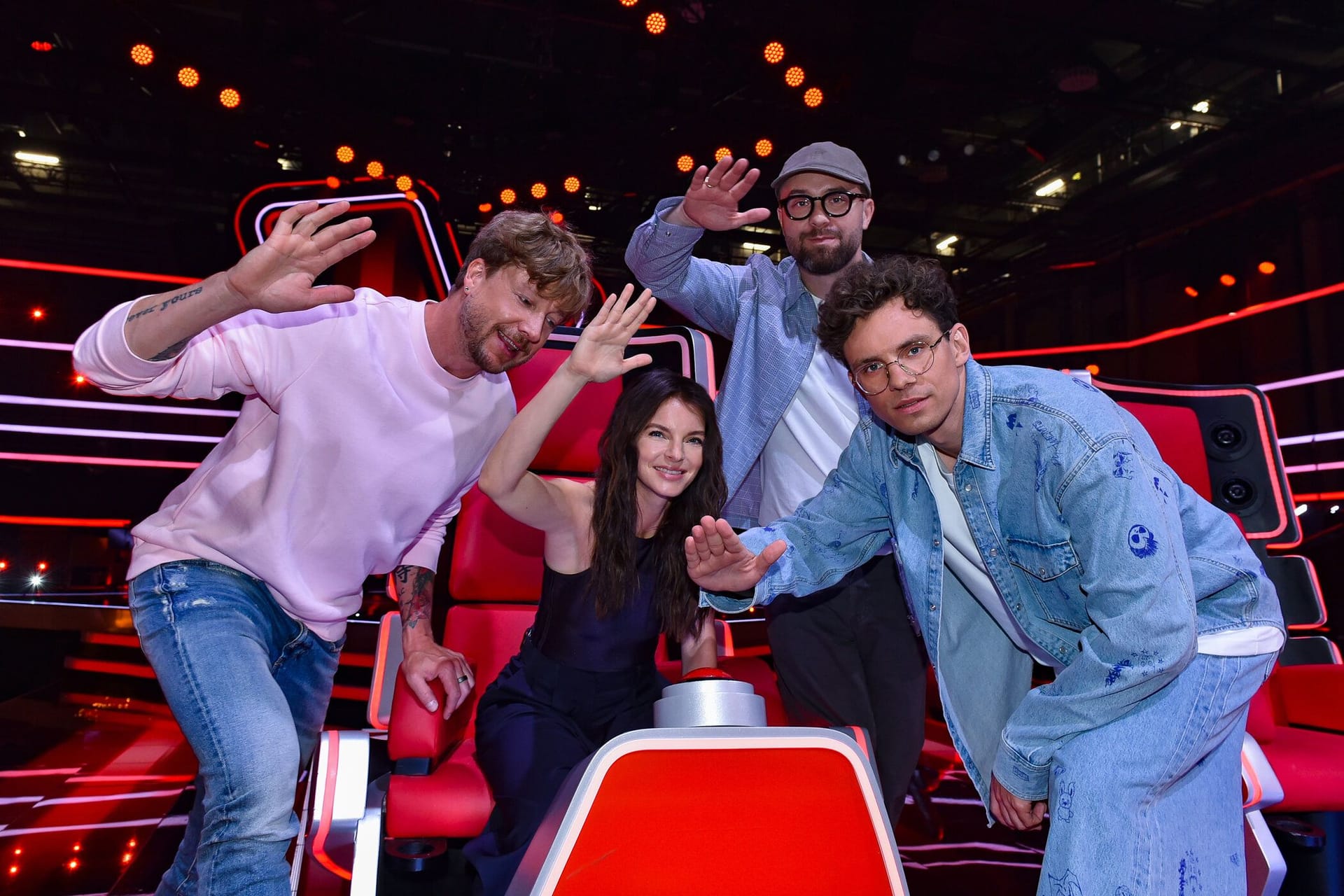 "The Voice of Germany": Die Jury besteht aus Samu Haber, Yvonne Catterfeld, Mark Forster und Kamrad.