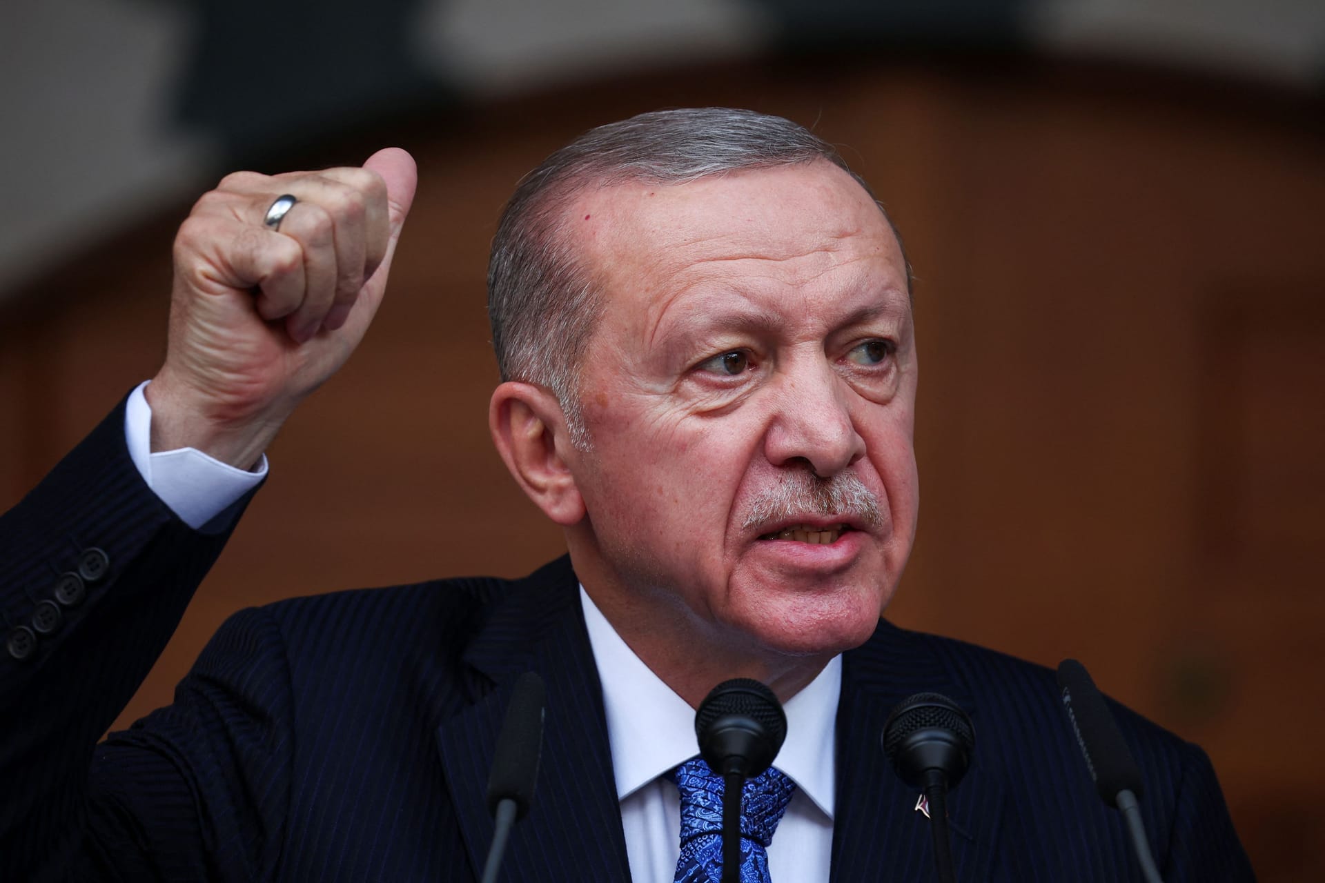 Recep Tayyip Erdoğan: Der türkische Präsident setzt erneut zum Angriff auf Nordsyrien an.