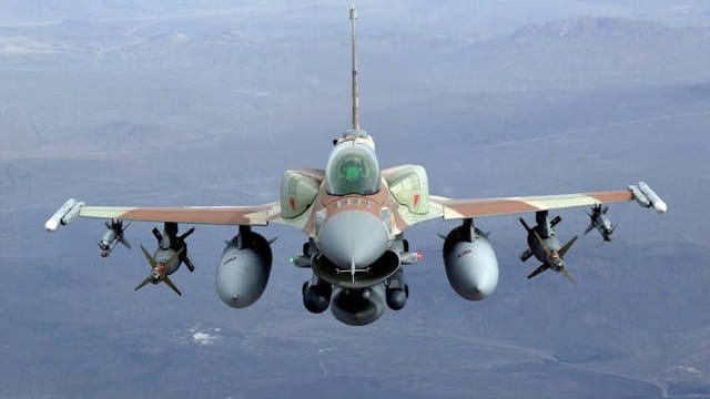 Israelischer F-16 Kampfjet (Symbolbild): Das Ziel des Angriffs war ein Munitionsdepot.