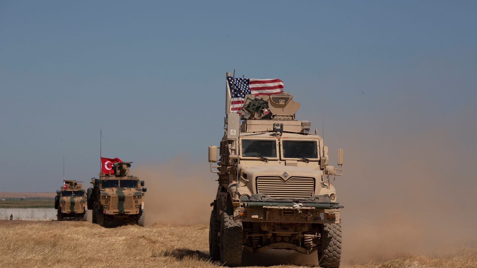 Türkisch-amerikanische Patrouille in Nordsyrien (Archivbild).