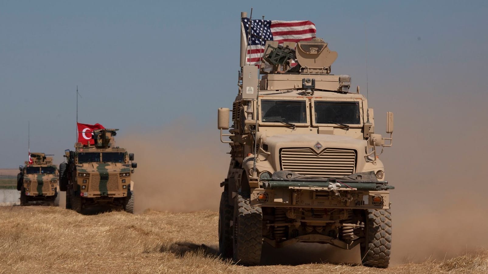 Türkisch-amerikanische Patrouille in Nordsyrien (Archivbild).