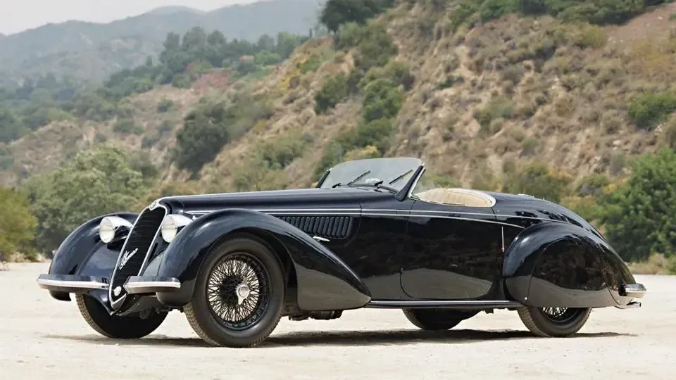 Seltener Stück: Alfa Romeo 8C 2900B Lungo Spider.