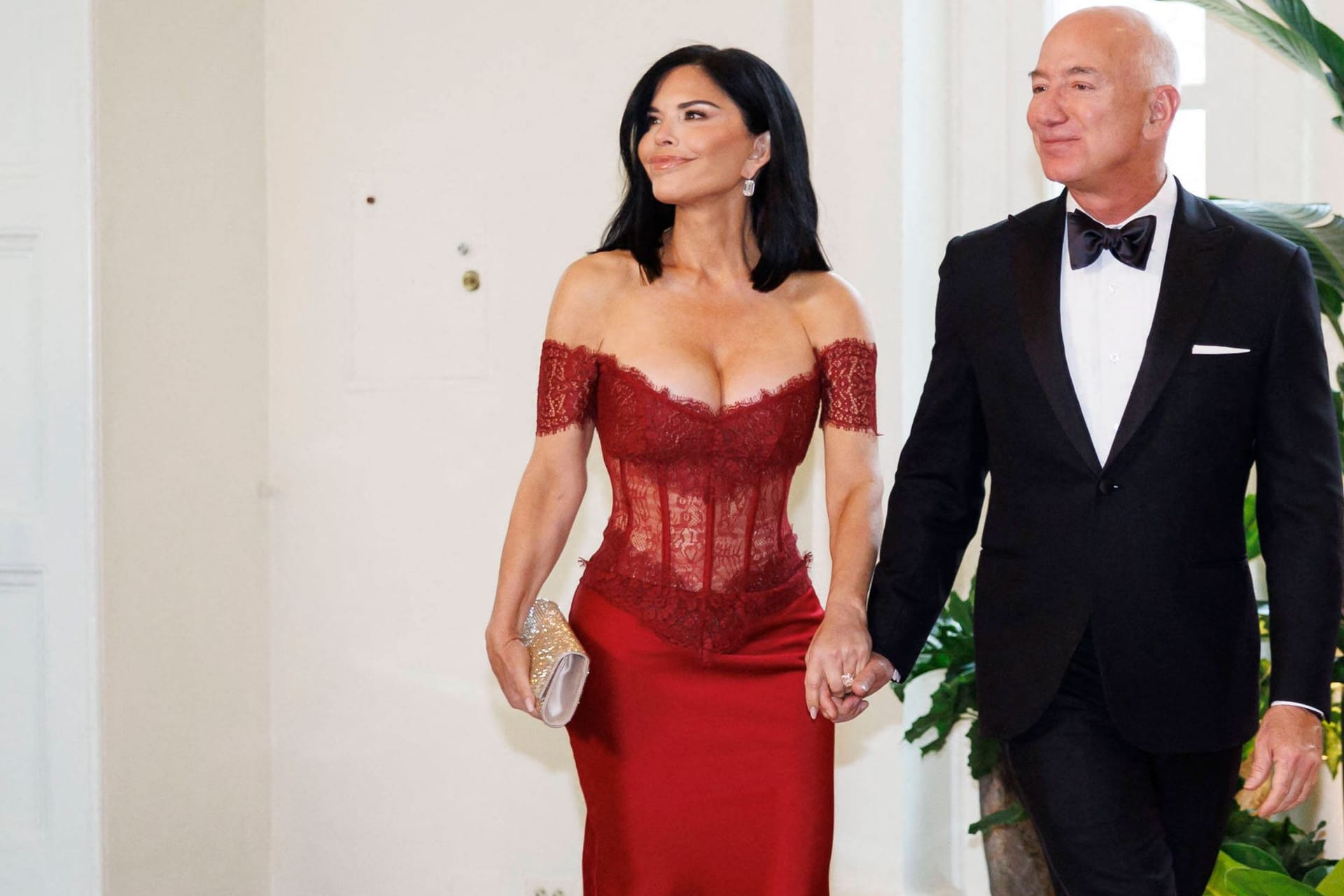 Jeff Bezos mit Lauren Sánchez: Die beiden geben sich noch dieses Jahr das Jawort.