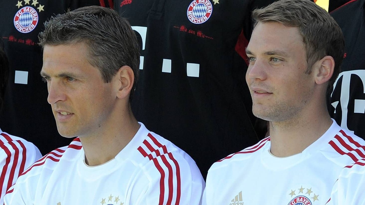 Hans Jörg Butt (l.) und Manuel Neuer: Ein Jahr standen sie gemeinsam beim FC Bayern unter Vertrag.