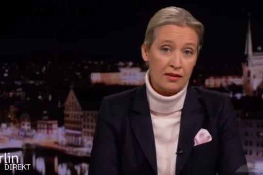 Alice Weidel: Zugeschaltet war die Kanzlerkandidatin der "Alternative für Deutschland" aus ihrem Wohnsitz in der Schweiz.