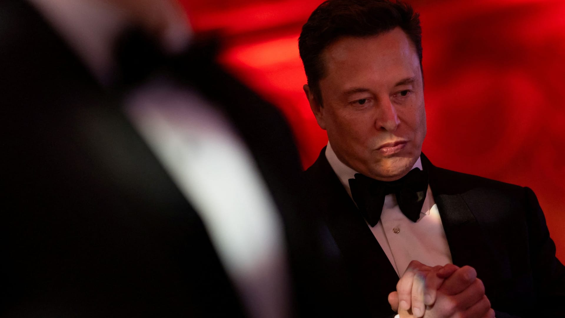 Elon Musk bei einer Gala in Trumps Anwesen in Mar-A-Lago, Florida.