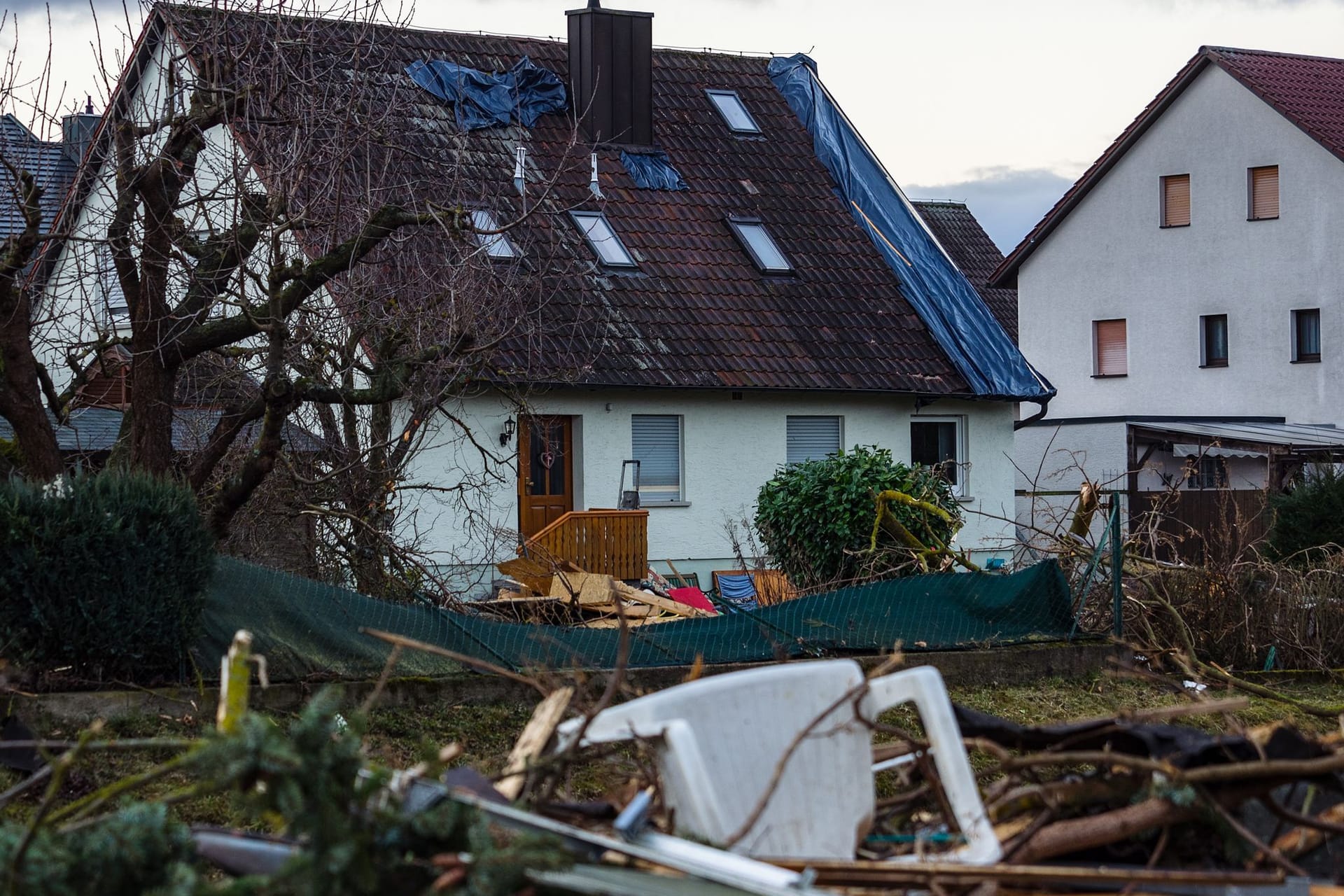 Sturmschäden am Haus