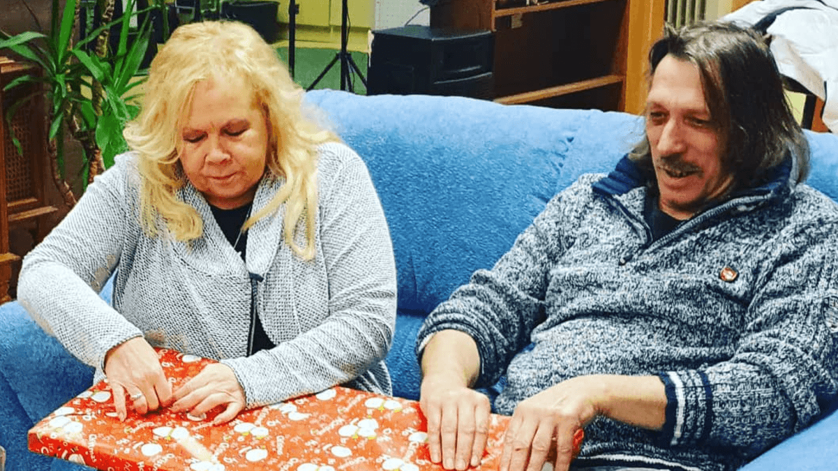 Petra und Achim Bubert feiern vor einigen Jahren gemeinsam Weihnachten. (Archivbild)