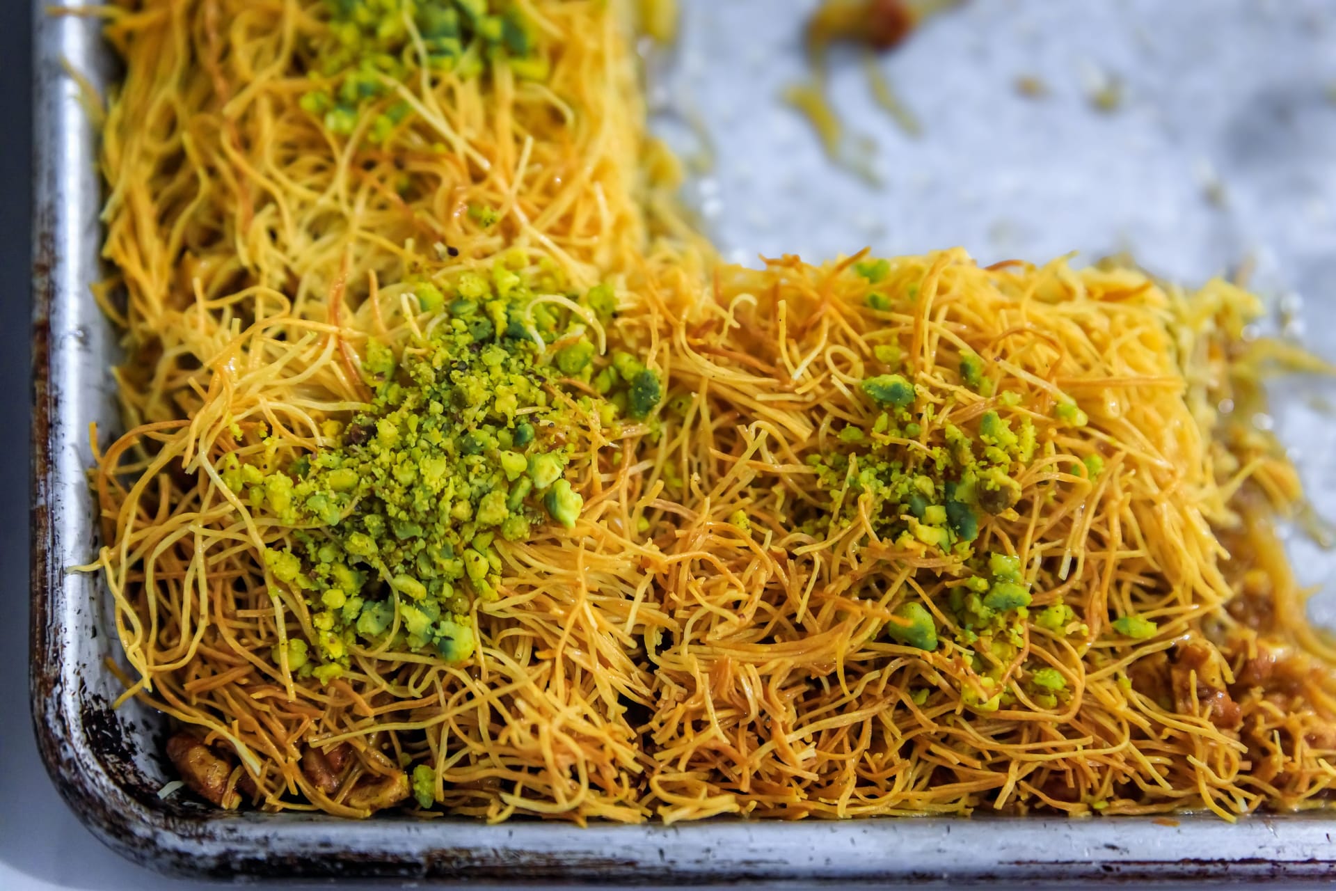 Khadaif, kunafa, Armenian or Middle Eastern dessert, San Francisco food festival