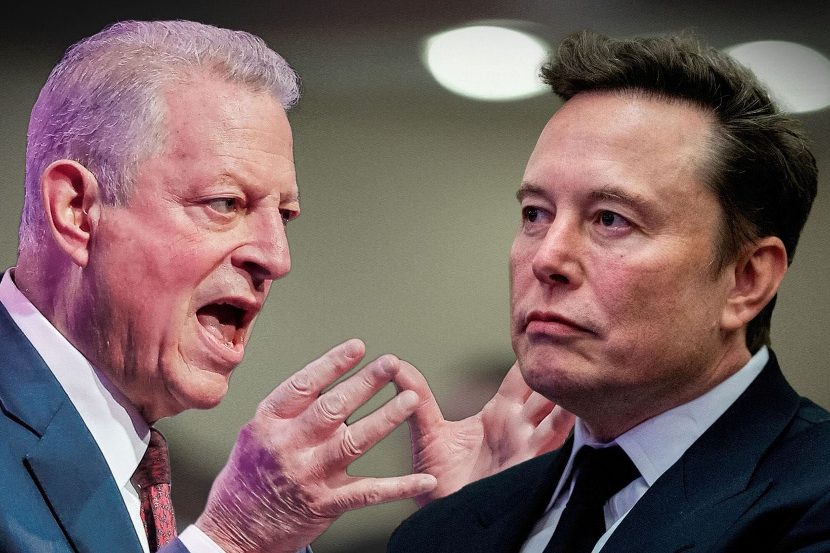 Al Gore (l.) und Elon Musk (Montage): Sowohl der ehemalige US-Vizepräsident als auch der Tesla-CEO beschäftigen sich mit der Effizienz im Regieren.