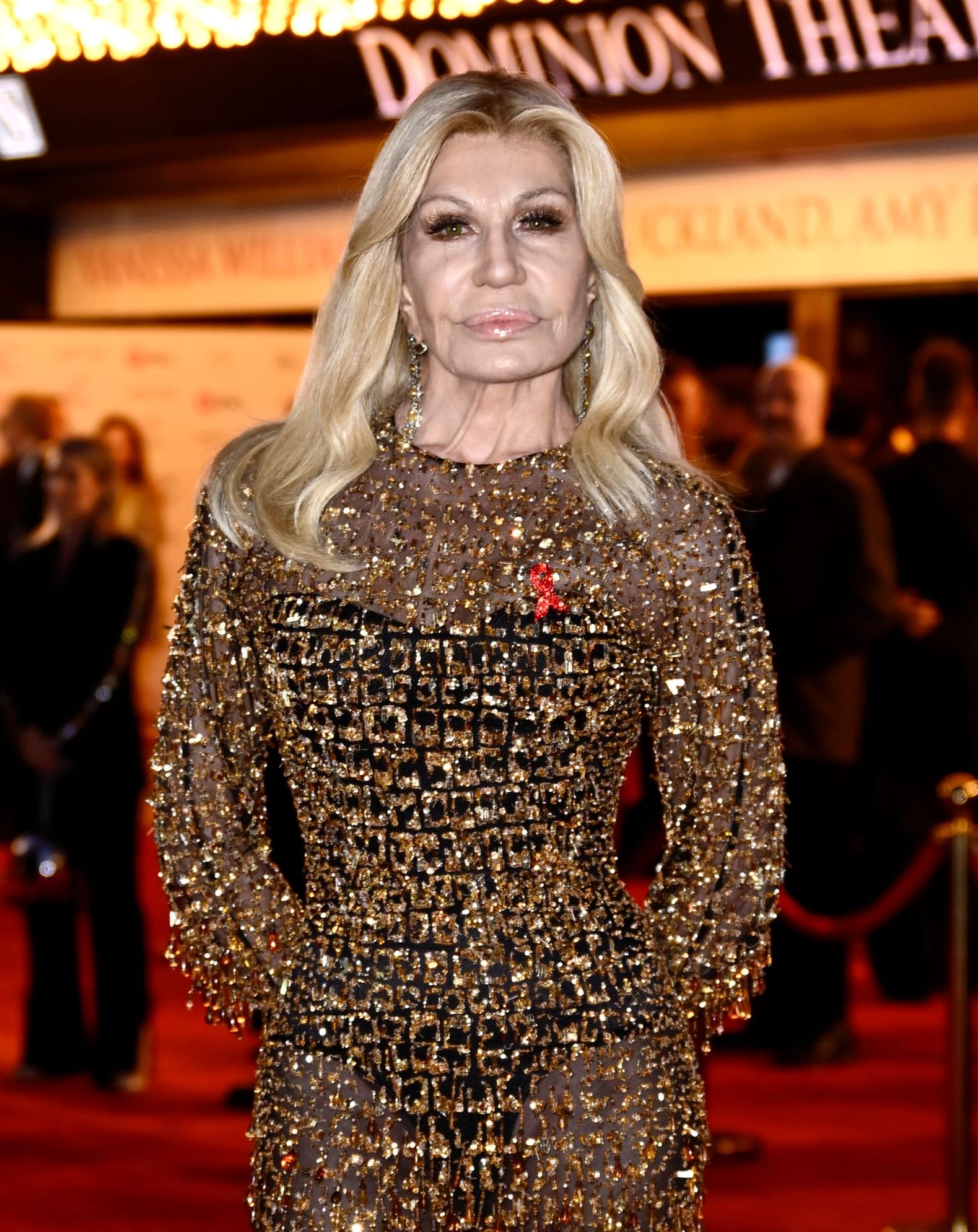 Donatella Versache bei der Premiere des Musicals "Der Teufel trägt Prada".