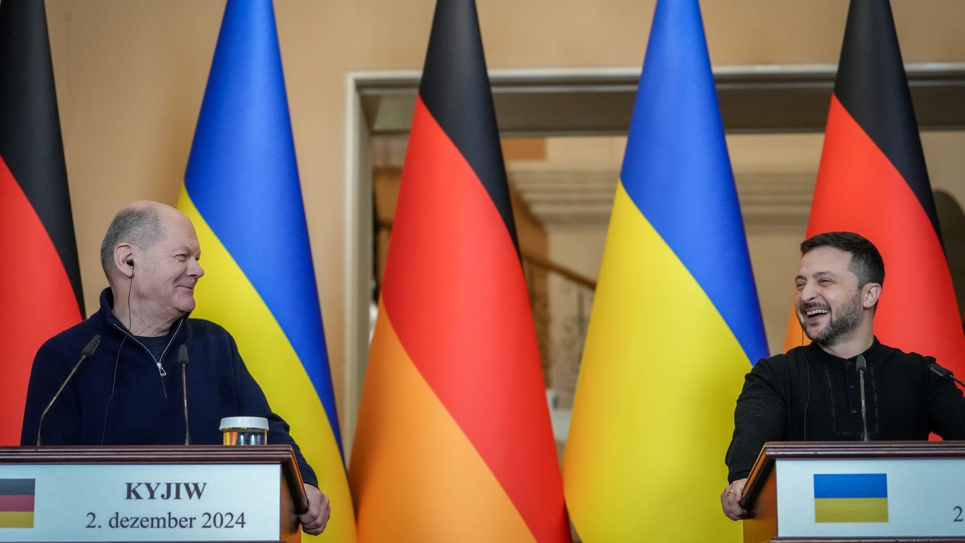 Bundeskanzler Olaf Scholz in der Ukraine