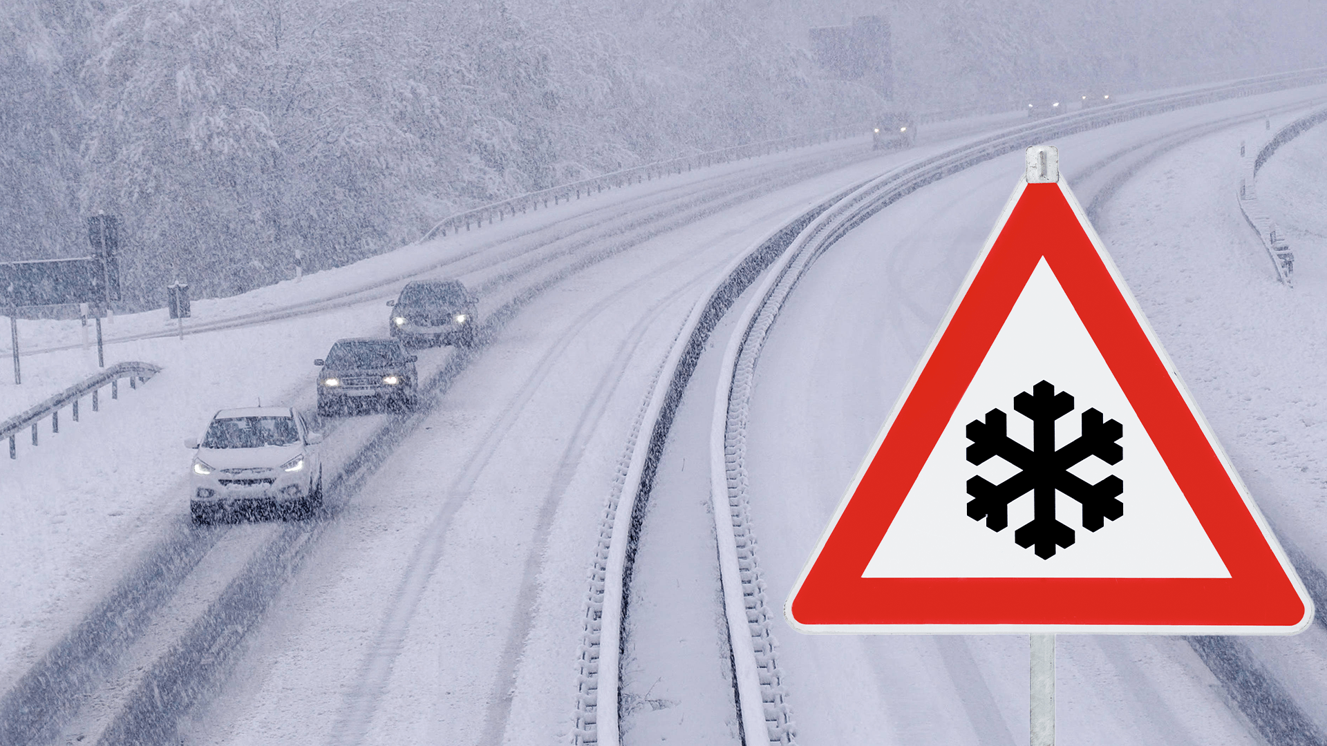 Tiefdruckgebiet: Schneefall und Wind erwartet