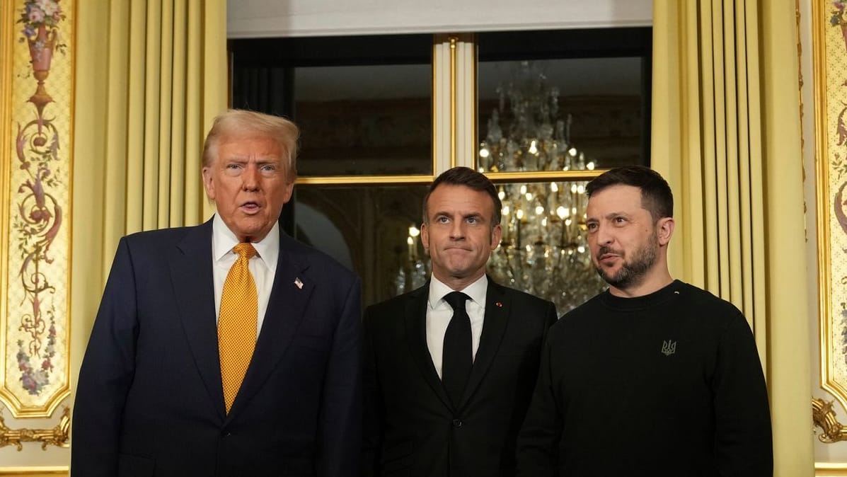 Macron empfängt Trump und Selenskyj im Élysée-Palast in Paris