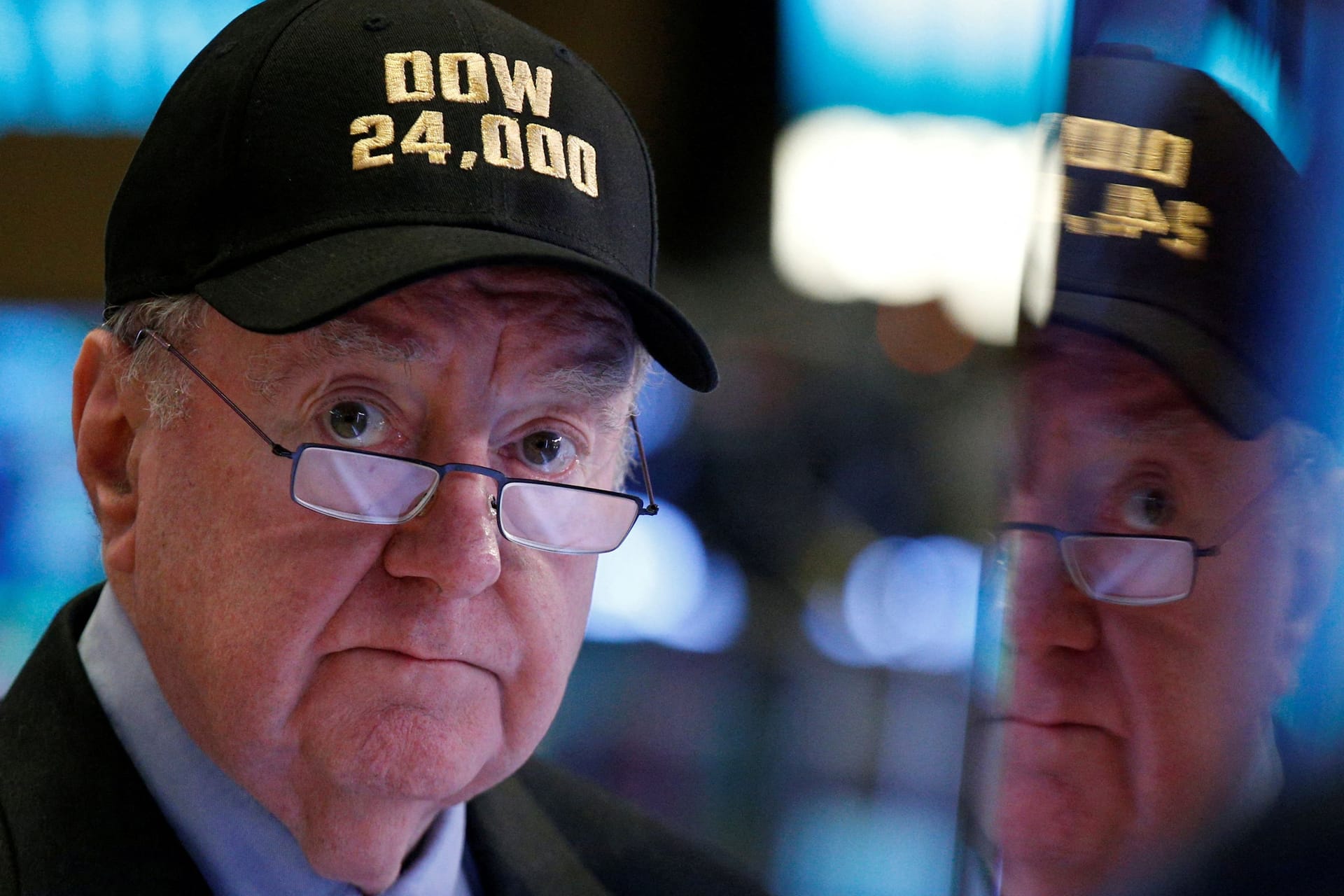 Ein Börsenexperte in der New York Stock Exchange (Archivbild).