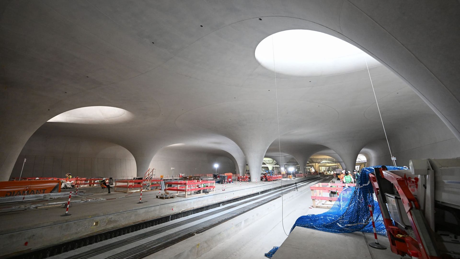 Fortschritt auf der Baustelle Stuttgart 21