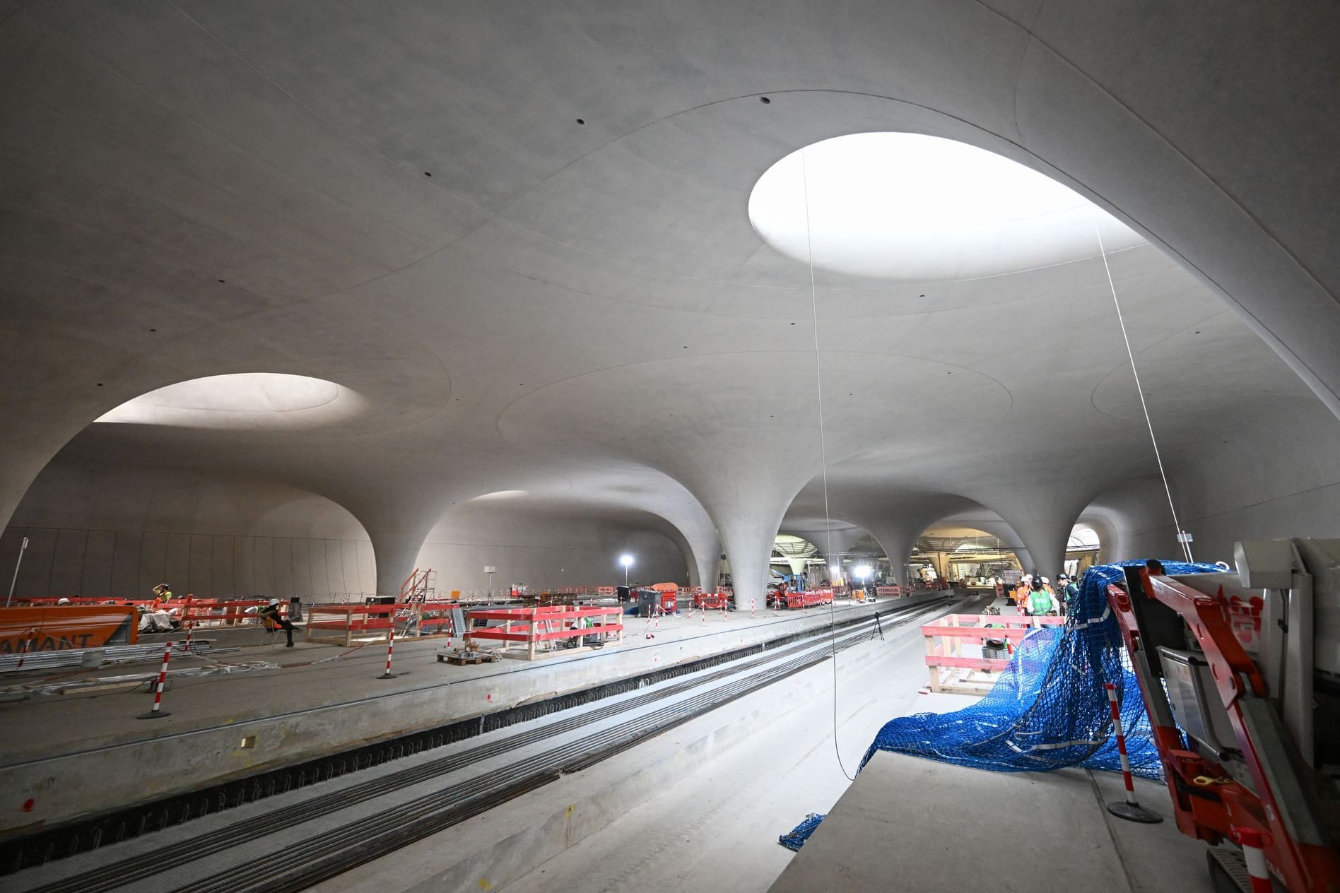 Fortschritt auf der Baustelle Stuttgart 21