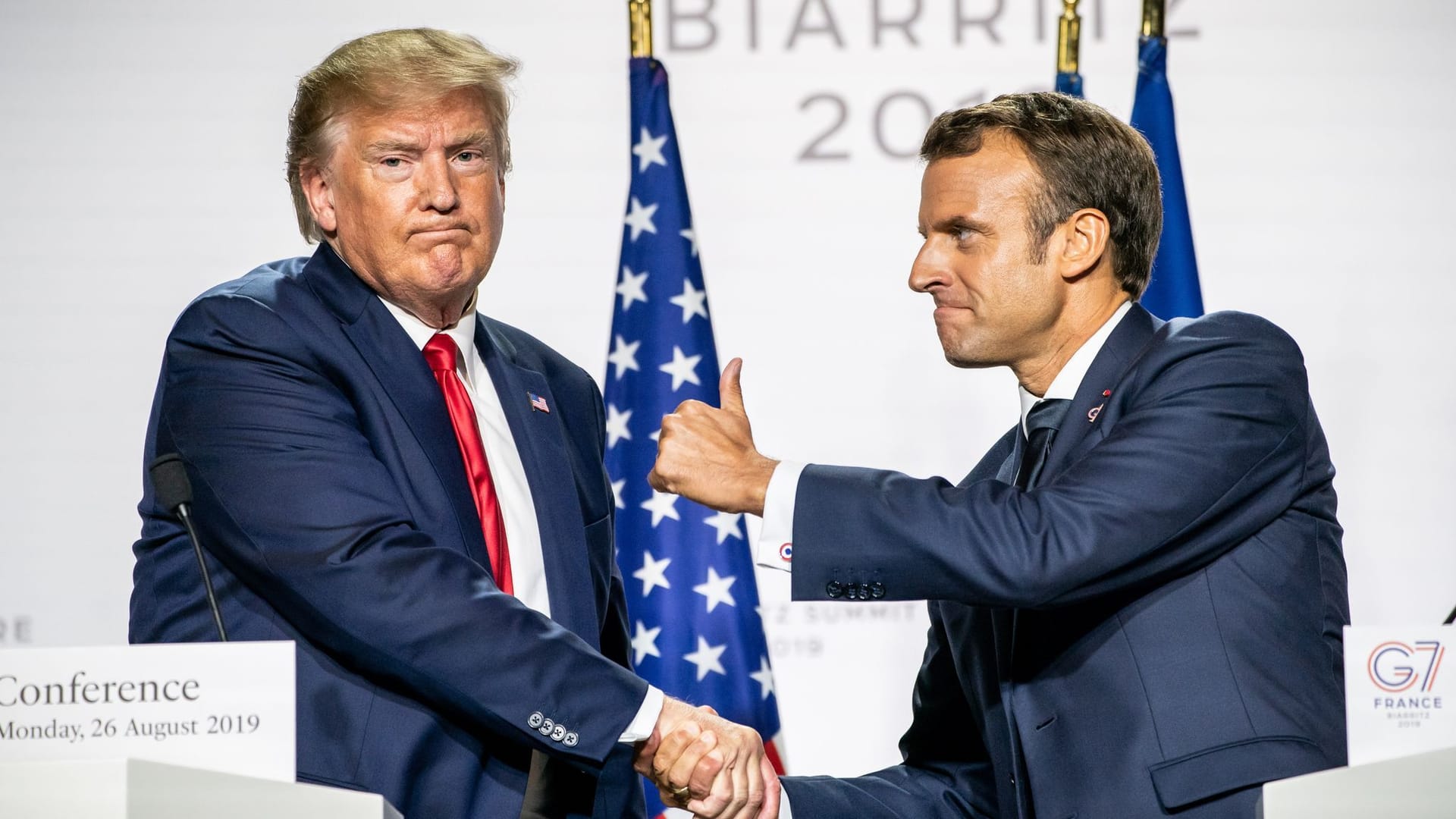 Emmanuel Macron und Donald Trump