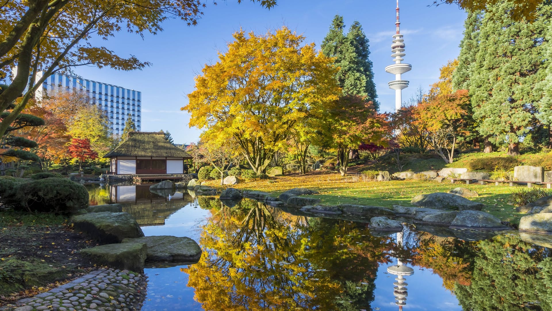 Der Park "Planten un Blomen" mitten in Hamburg (Archivbild): Das Café Seeterrassen steht seit 2020 leer.