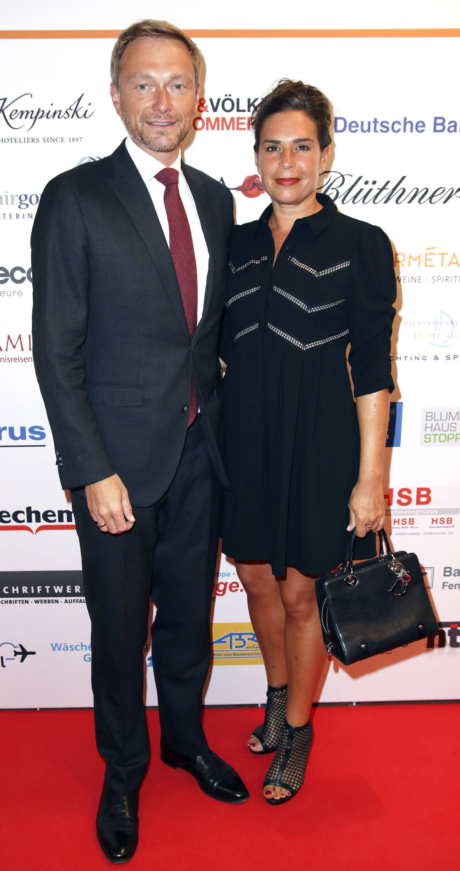 Christian Lindner und Dagmar Rosenfeld-Lindner bei einer Charity-Gala 2017 im Hotel The Westin in Leipzig.