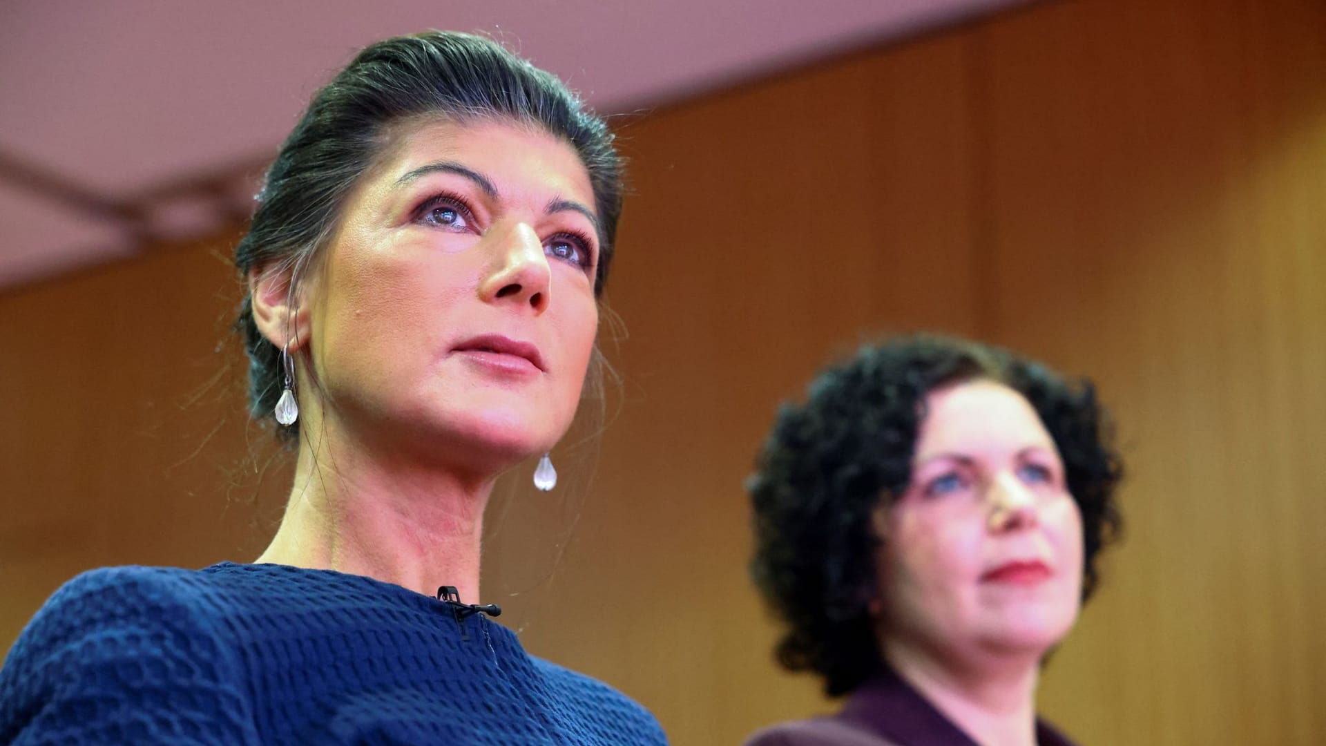 Sahra Wagenknecht (l) und Amira Mohamed Ali: Die gebürtige Thüringerin geht als Kanzlerkandidatin der von ihr gegründeten und nach ihr benannten Partei in den Wahlkampf.