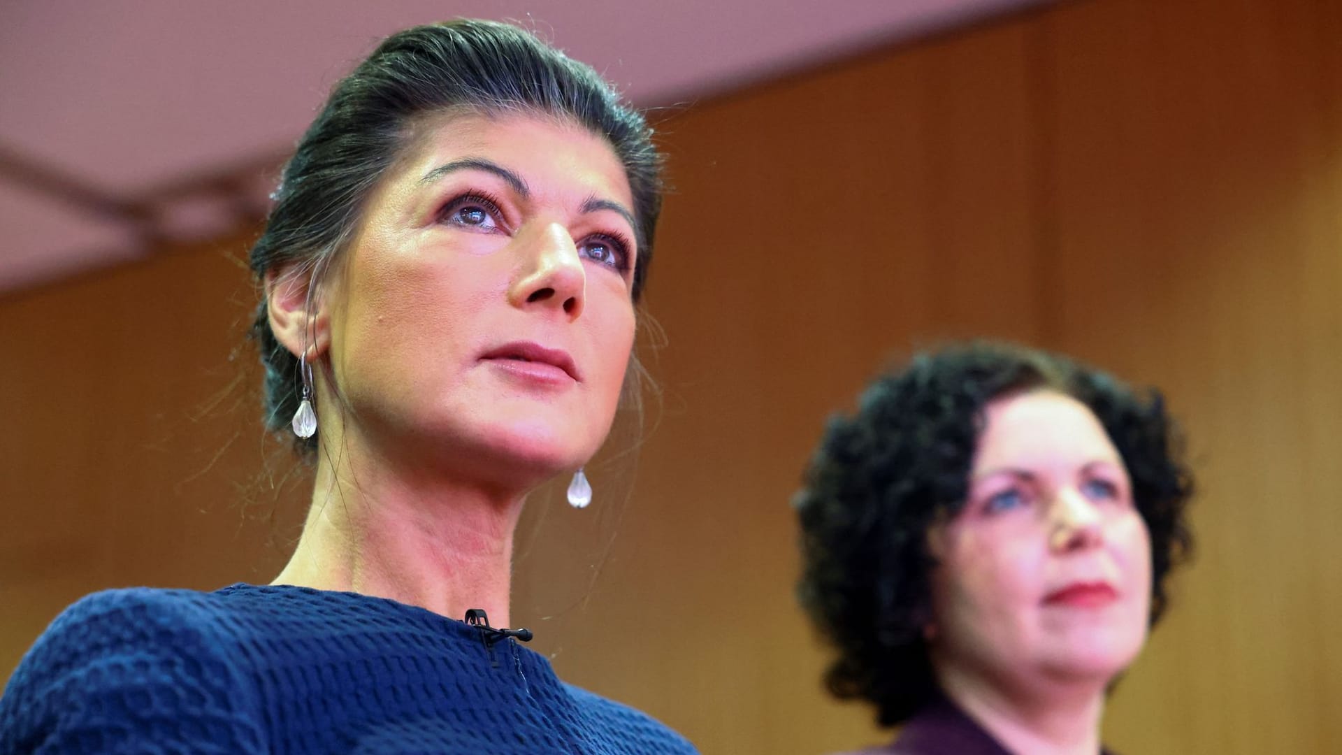 Sahra Wagenknecht (l) und Amira Mohamed Ali: Die gebürtige Thüringerin geht als Kanzlerkandidatin der von ihr gegründeten und nach ihr benannten Partei in den Wahlkampf.