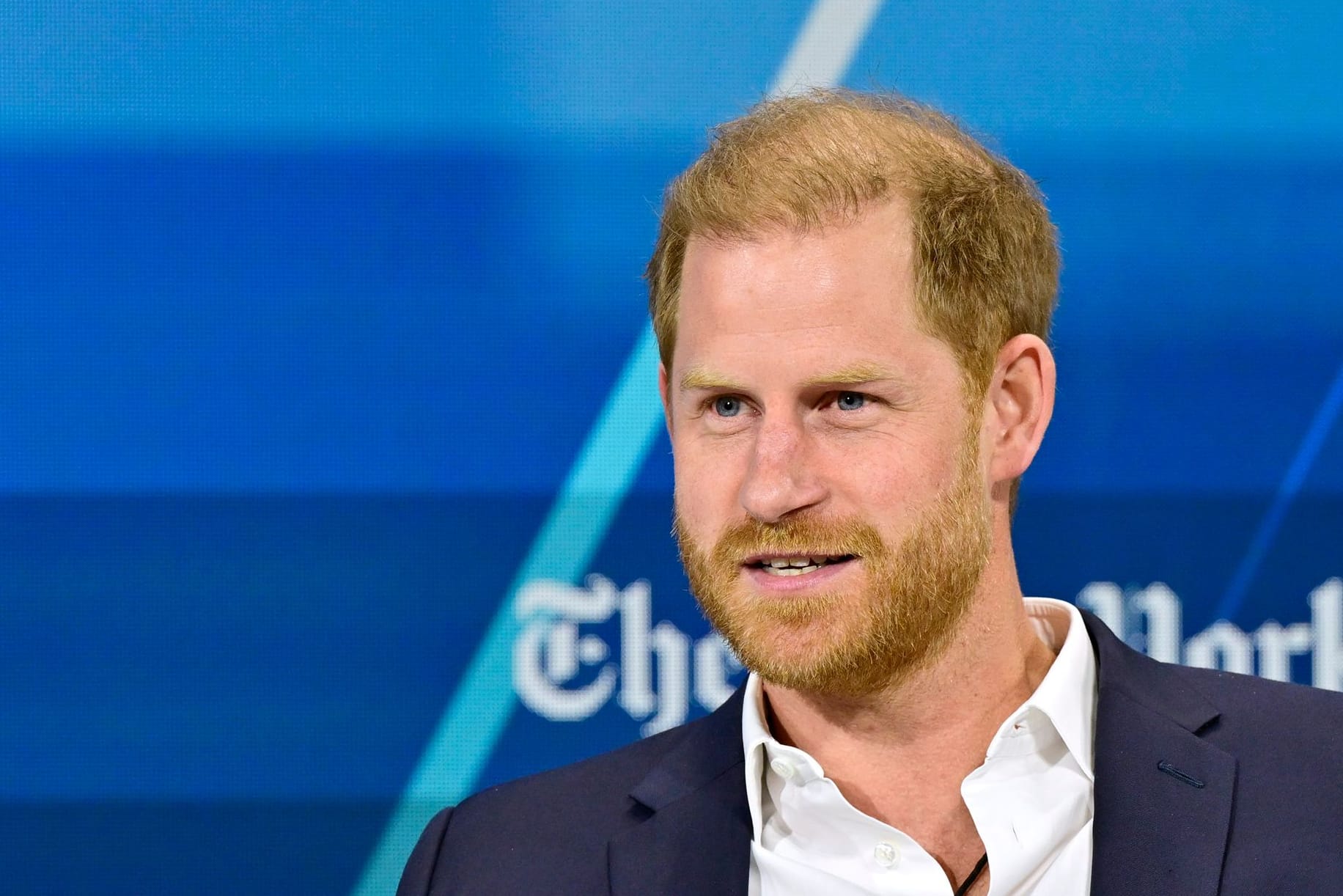 Prinz Harry stellte sich in New York den Fragen der Journalisten.