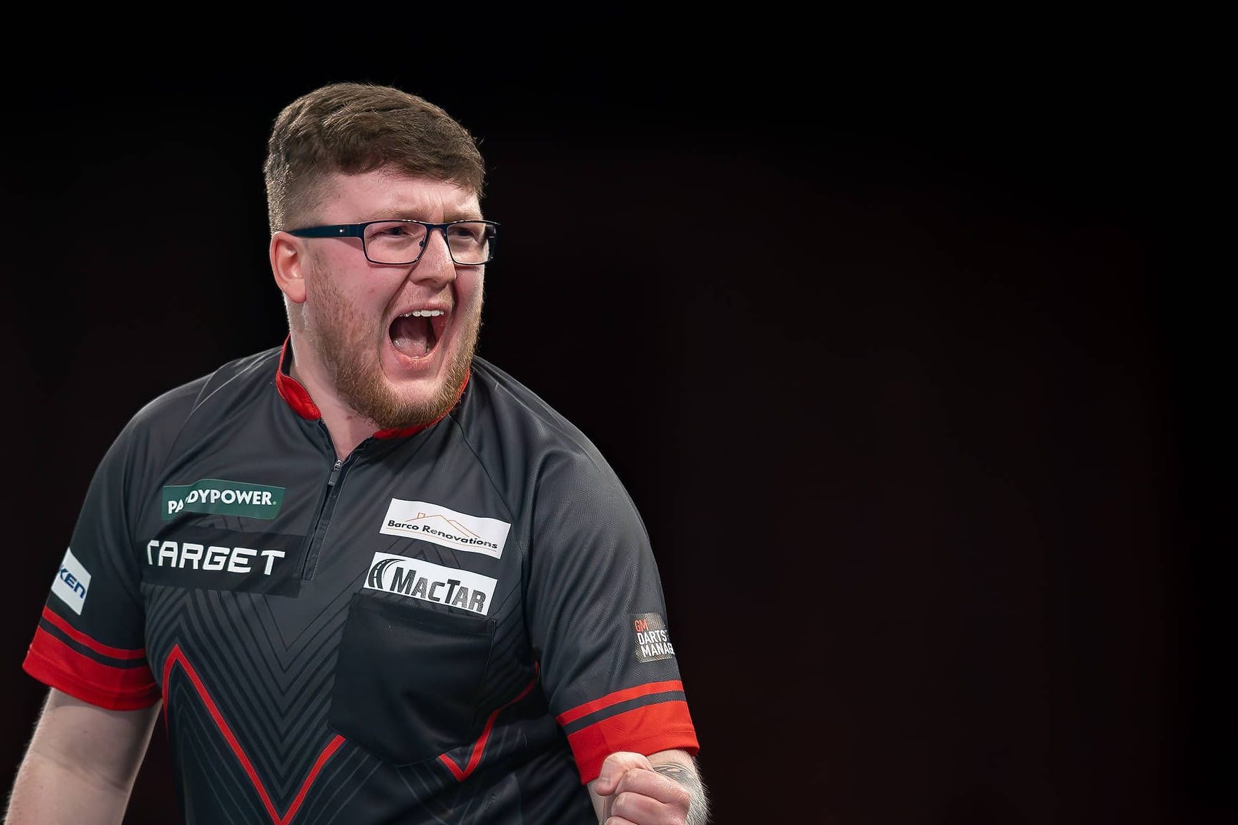 Keane Barry: Er steht in der zweiten Runde der Darts-WM.