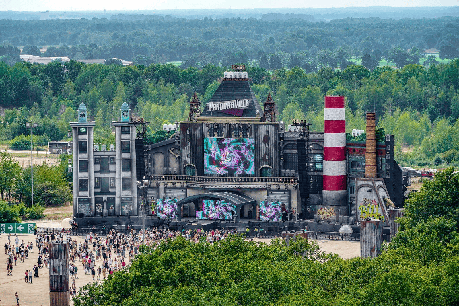 Die Bühne auf dem ParookaVille-Festival.