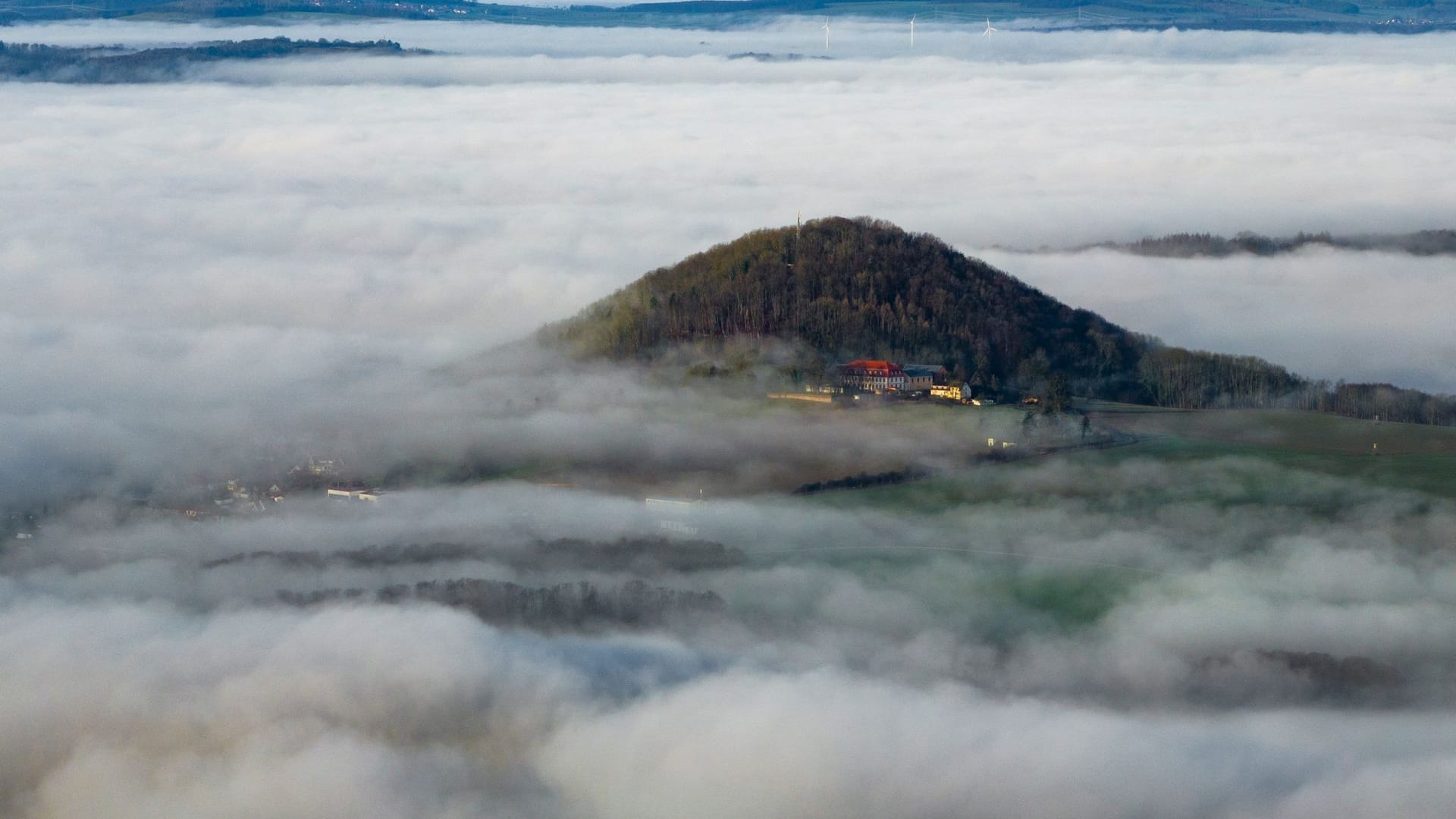 Inversionswetterlage in Thüringen