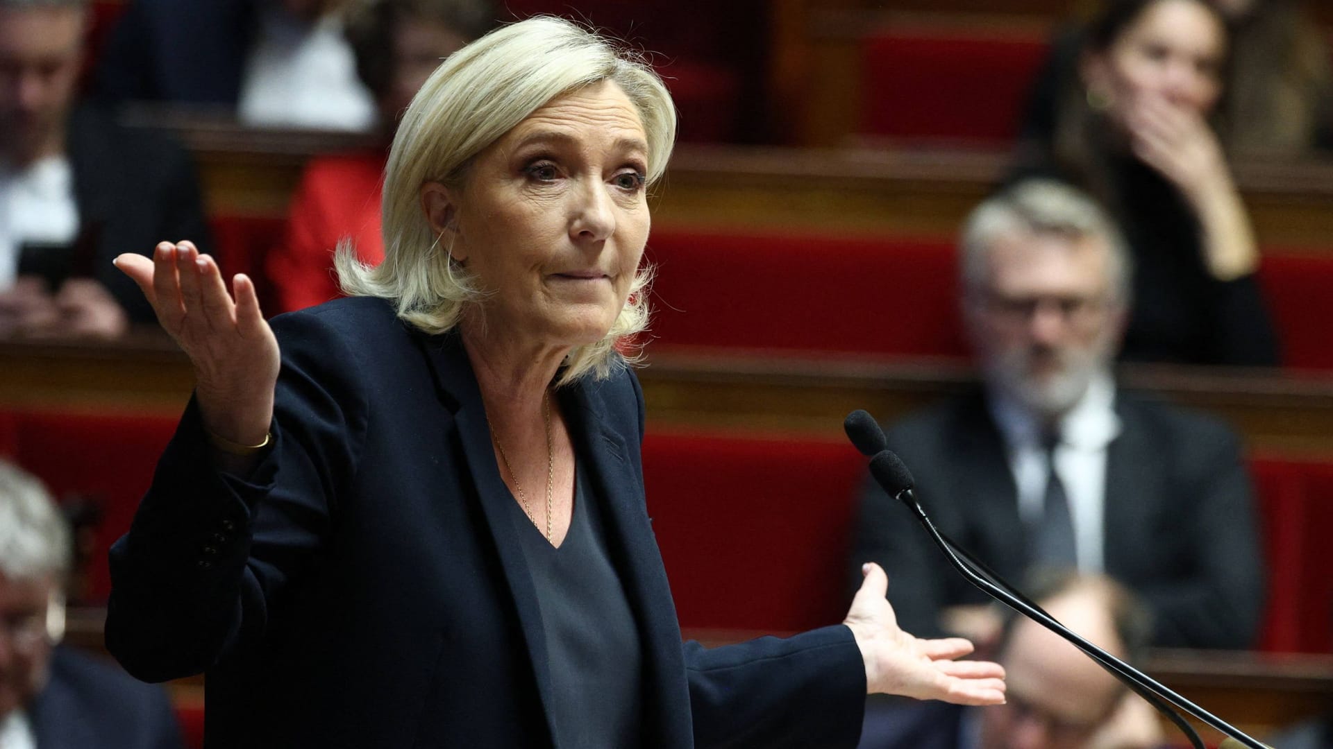 Marine Le Pen: Sie suchte den Schulterschluss mit dem linken Lager.