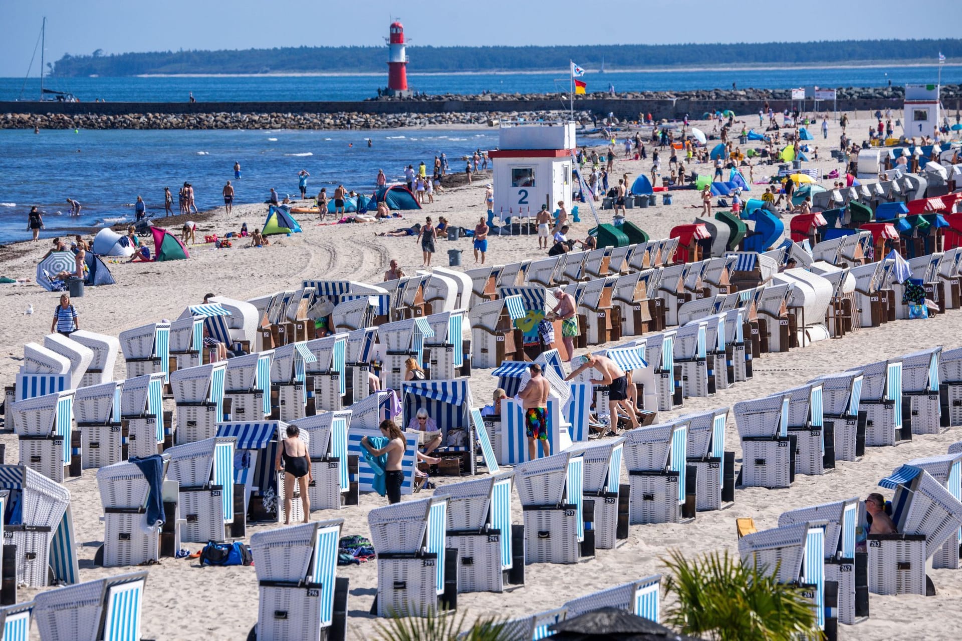 Badewetter an der Ostseeküste