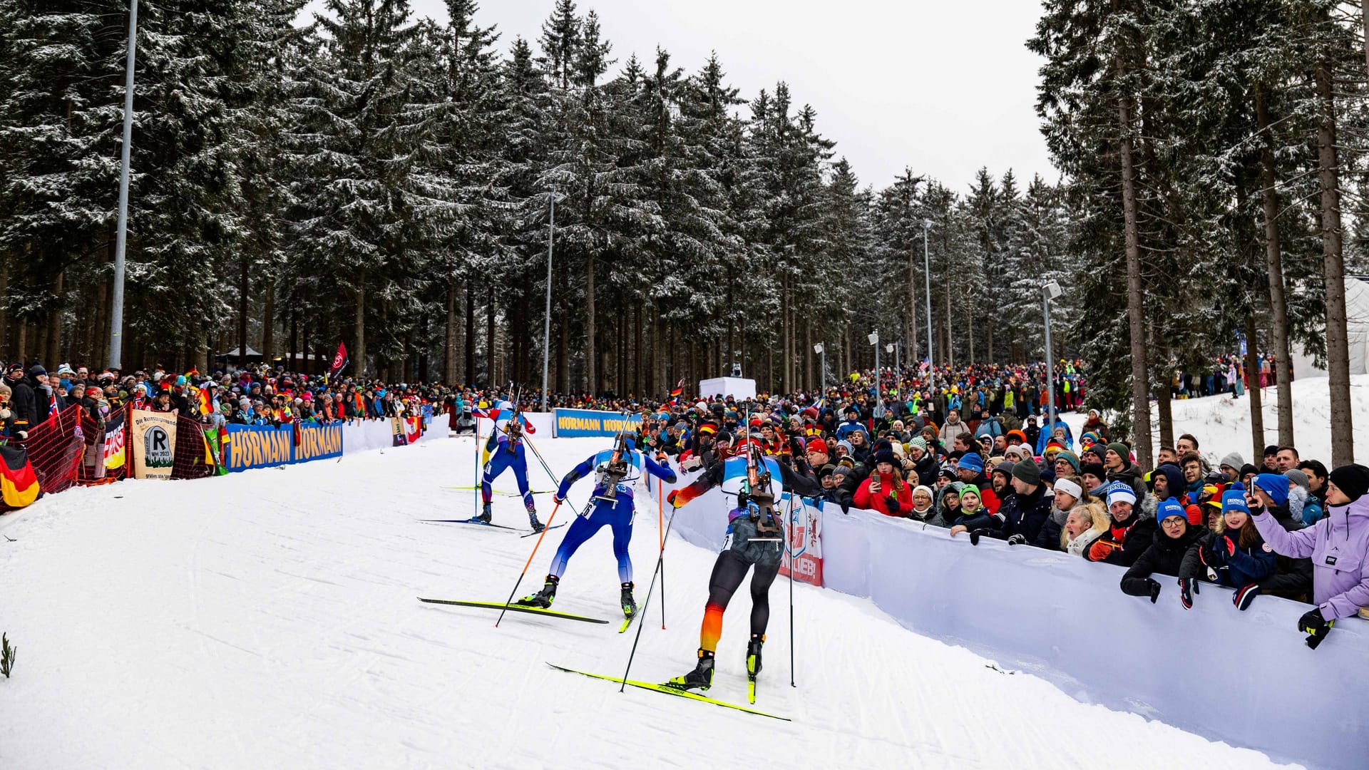 Die Biathlon-Strecke in Oberhof war wieder gut besucht.