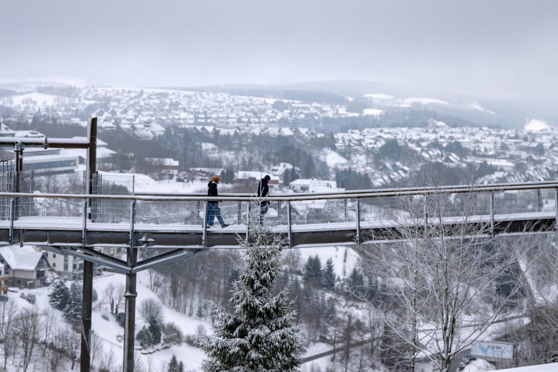 Spaziergänger in Winterberg