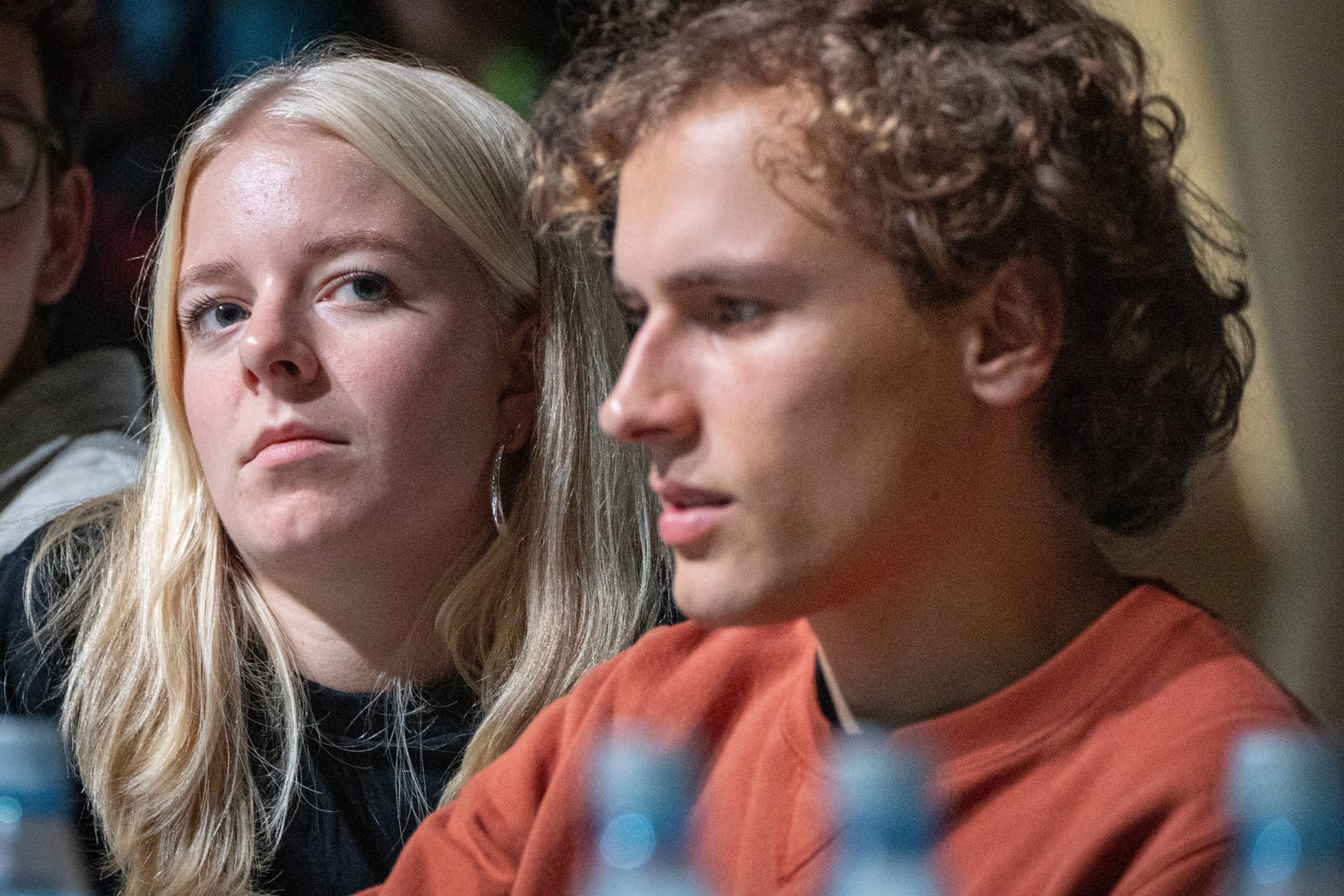 Jette Nietzard und Jakob Blasel, Vorsitzende der Grünen Jugend, beim Bundesparteitag im November 2024.