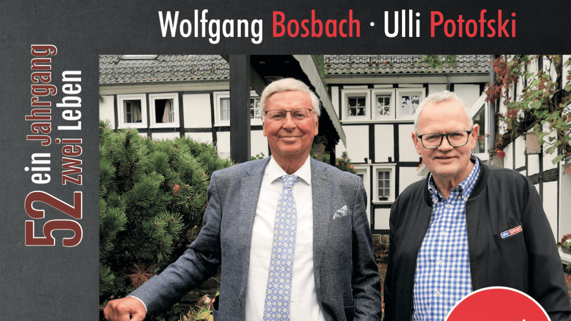 In ihrem Buch "52 – ein Jahrgang, zwei Leben" vergleichen Ulli Potofski (r.) und Wolfgang Bosbach (l.) ihr Leben miteinander.