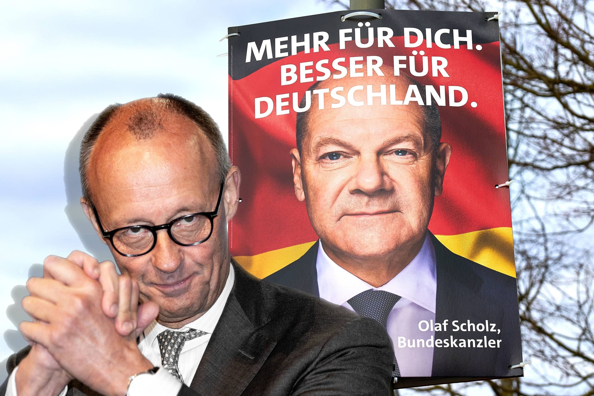 Friedrich Merz oder Olaf Scholz? Einer von beiden wird wohl der nächste Regierungschef.