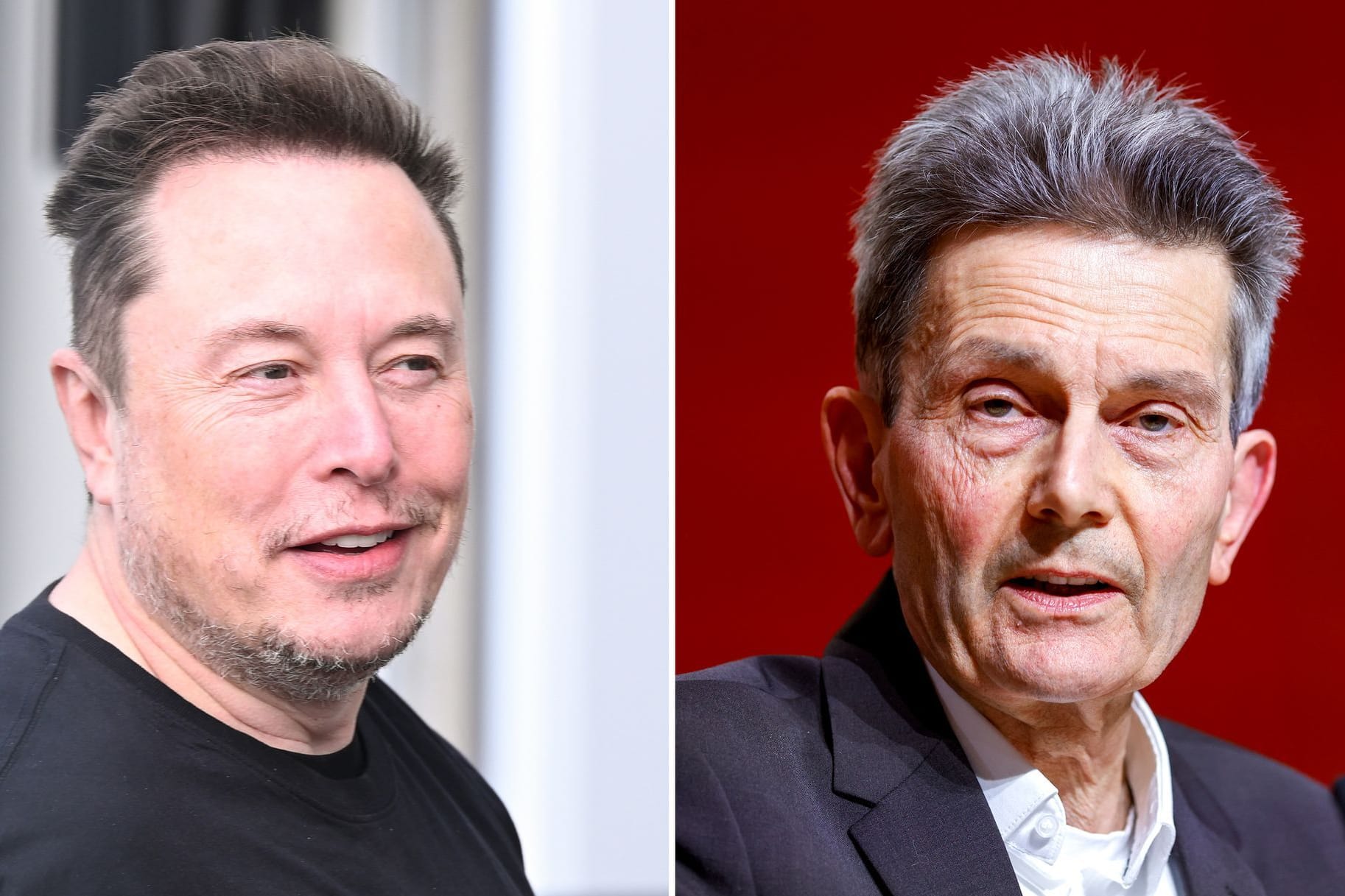 Elon Musk und Rolf Mützenich