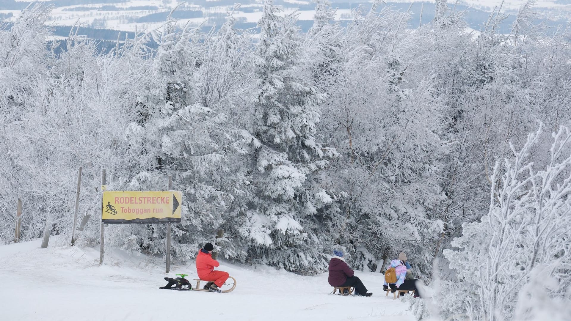 Winterwetter in Sachsen