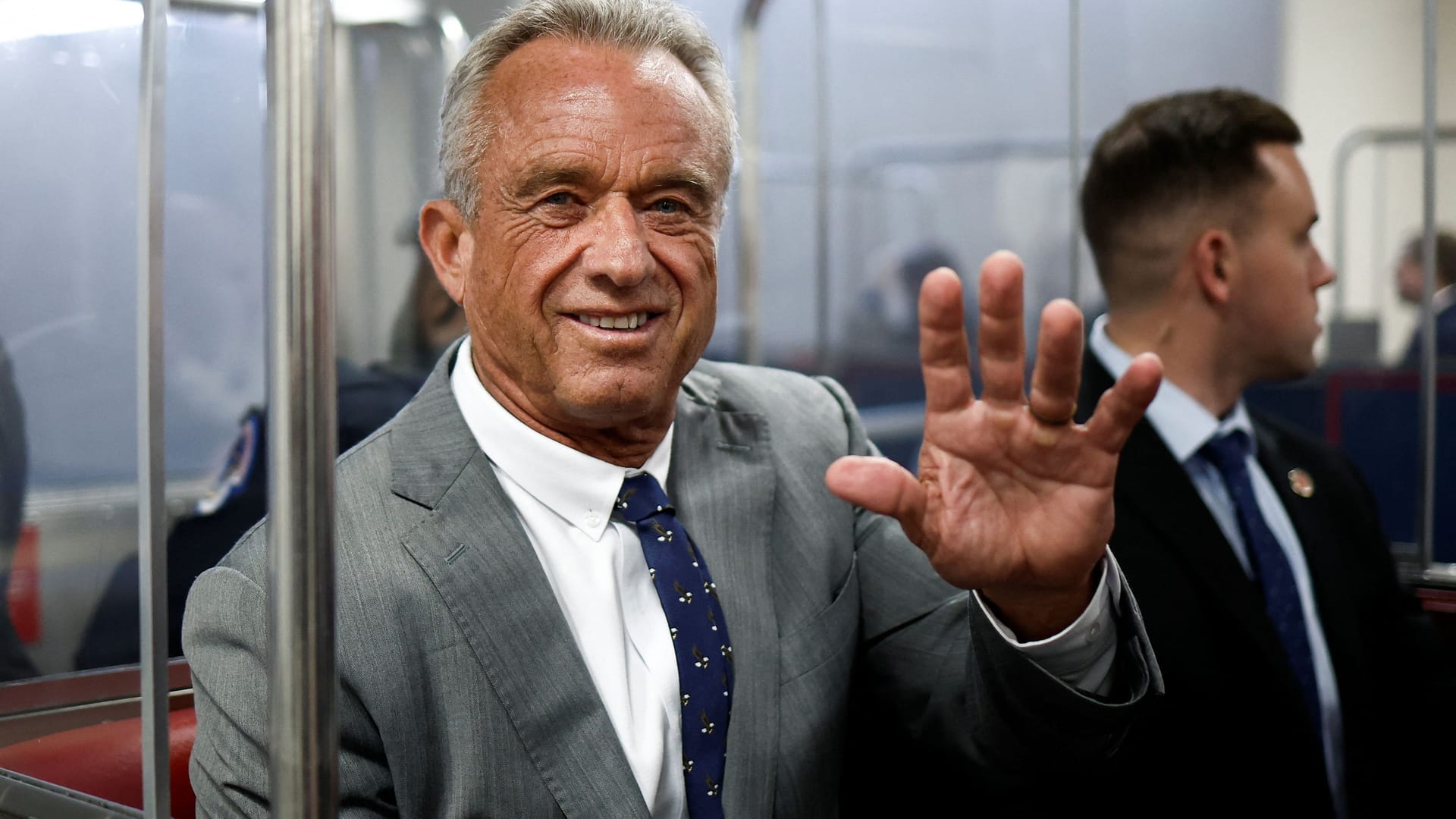 Robert Kennedy Jr. in einer U-Bahn in Washington,D.C. im Dezember 2024.