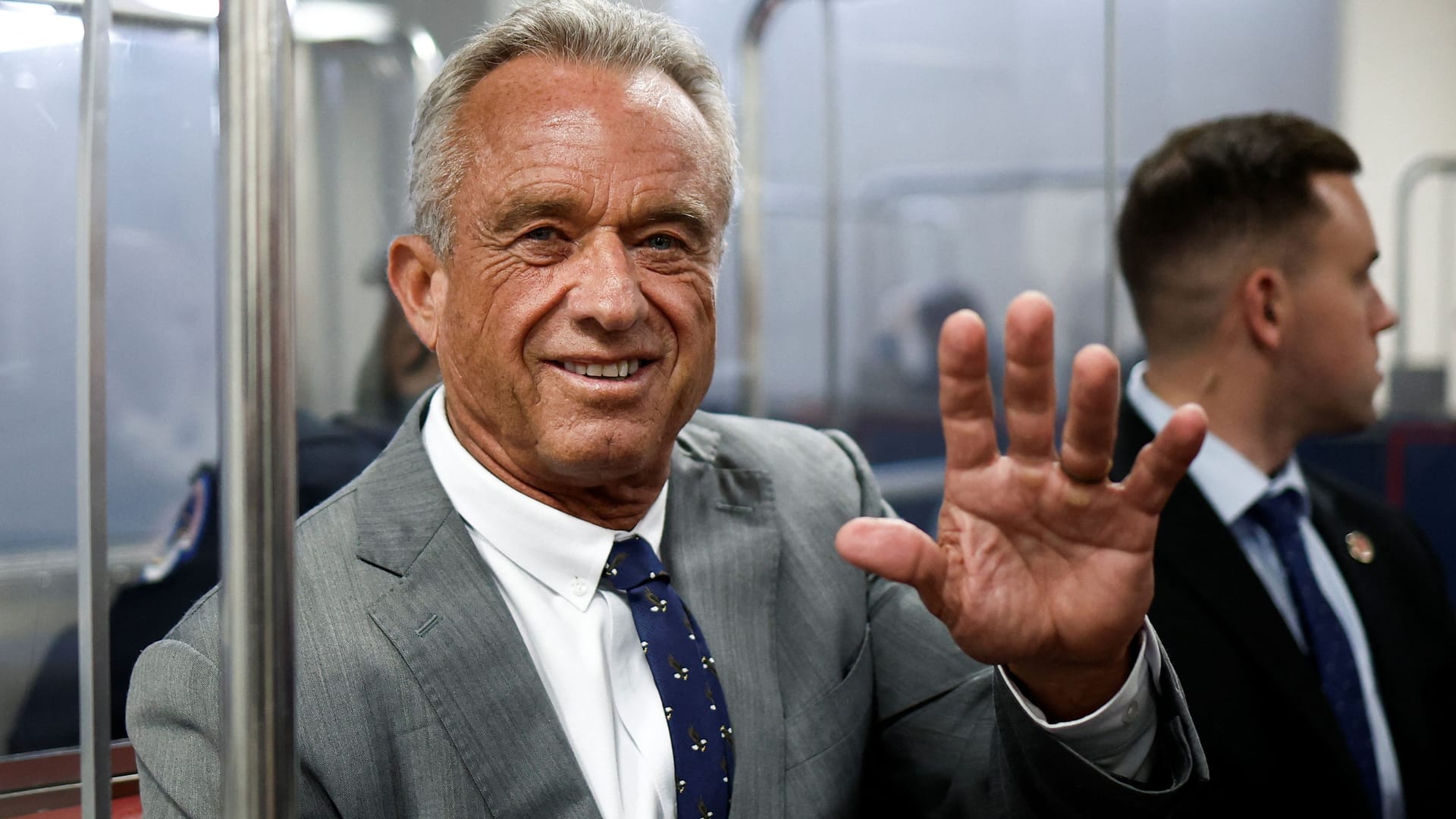 Robert Kennedy Jr. in einer U-Bahn in Washington,D.C. im Dezember 2024.