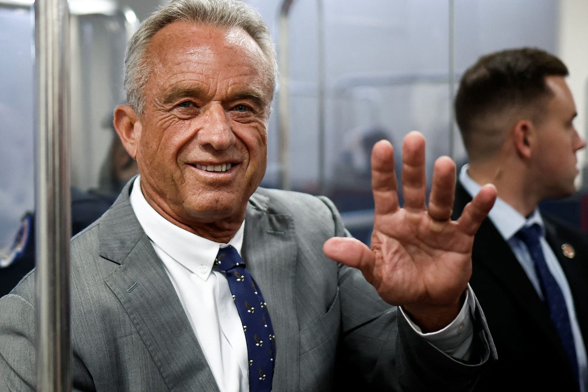 Robert Kennedy Jr. in einer U-Bahn in Washington,D.C. im Dezember 2024.