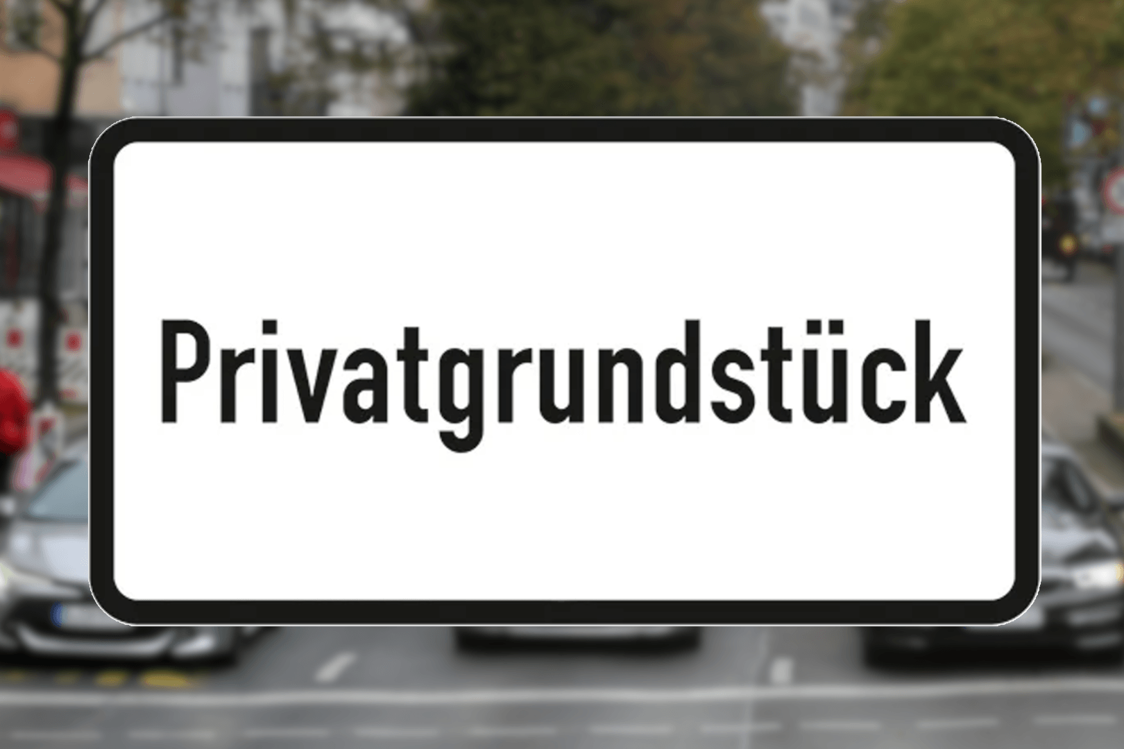 Privatgelände: Muss man hier Verkehrsschilder befolgen?