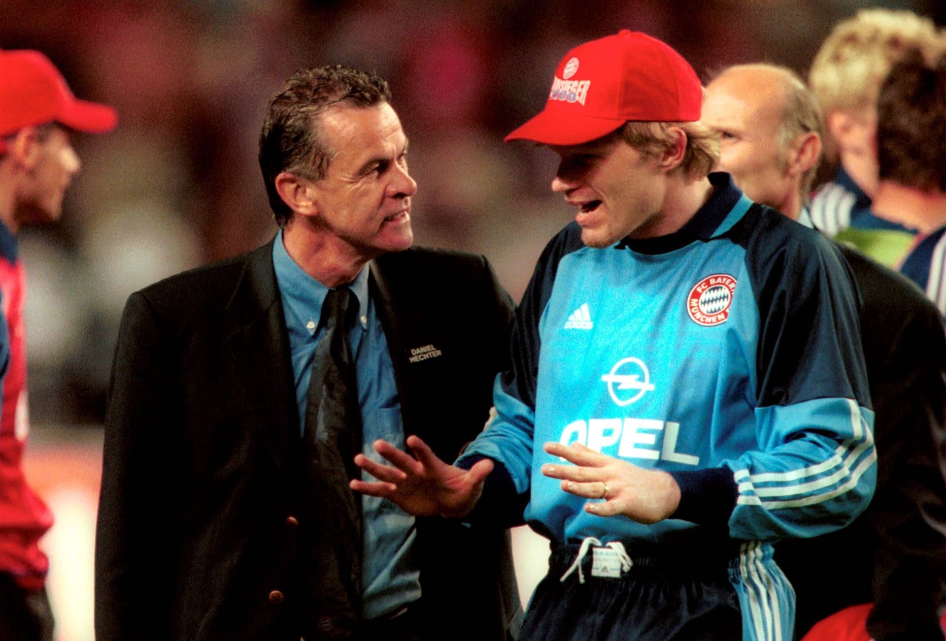 Ottmar Hitzfeld (l.) und Oliver Kahn: Der Trainer übernahm von Giovanni Trapattoni.